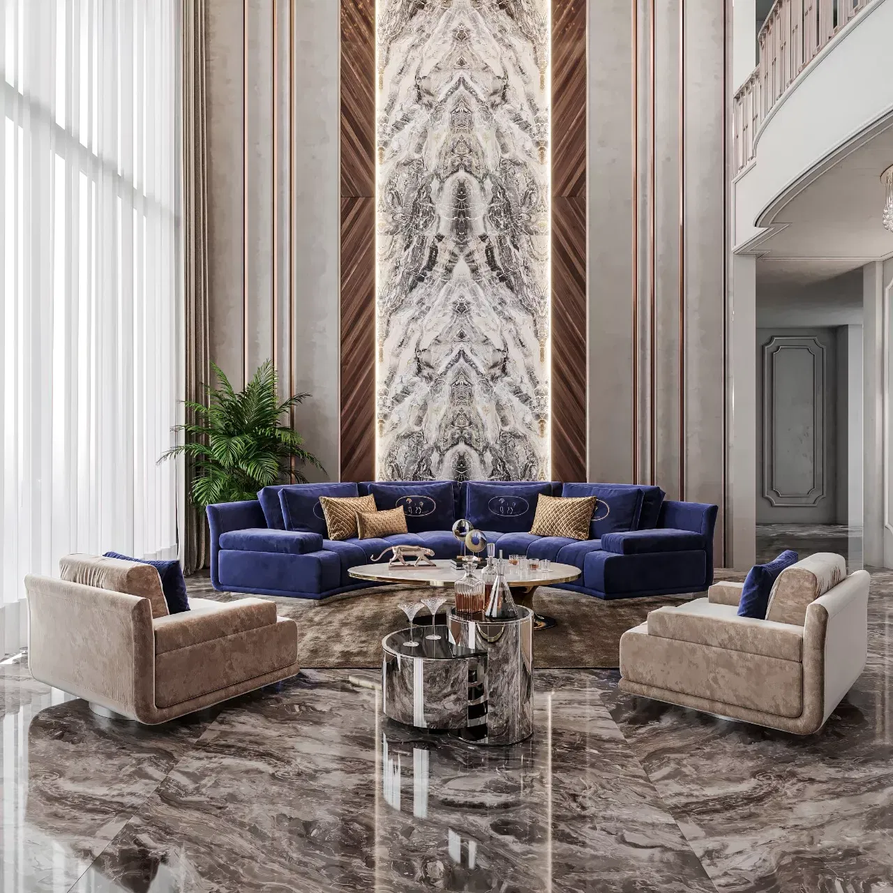 CUSTOMIZED LIVING ROOM INTERIOR DESIGN