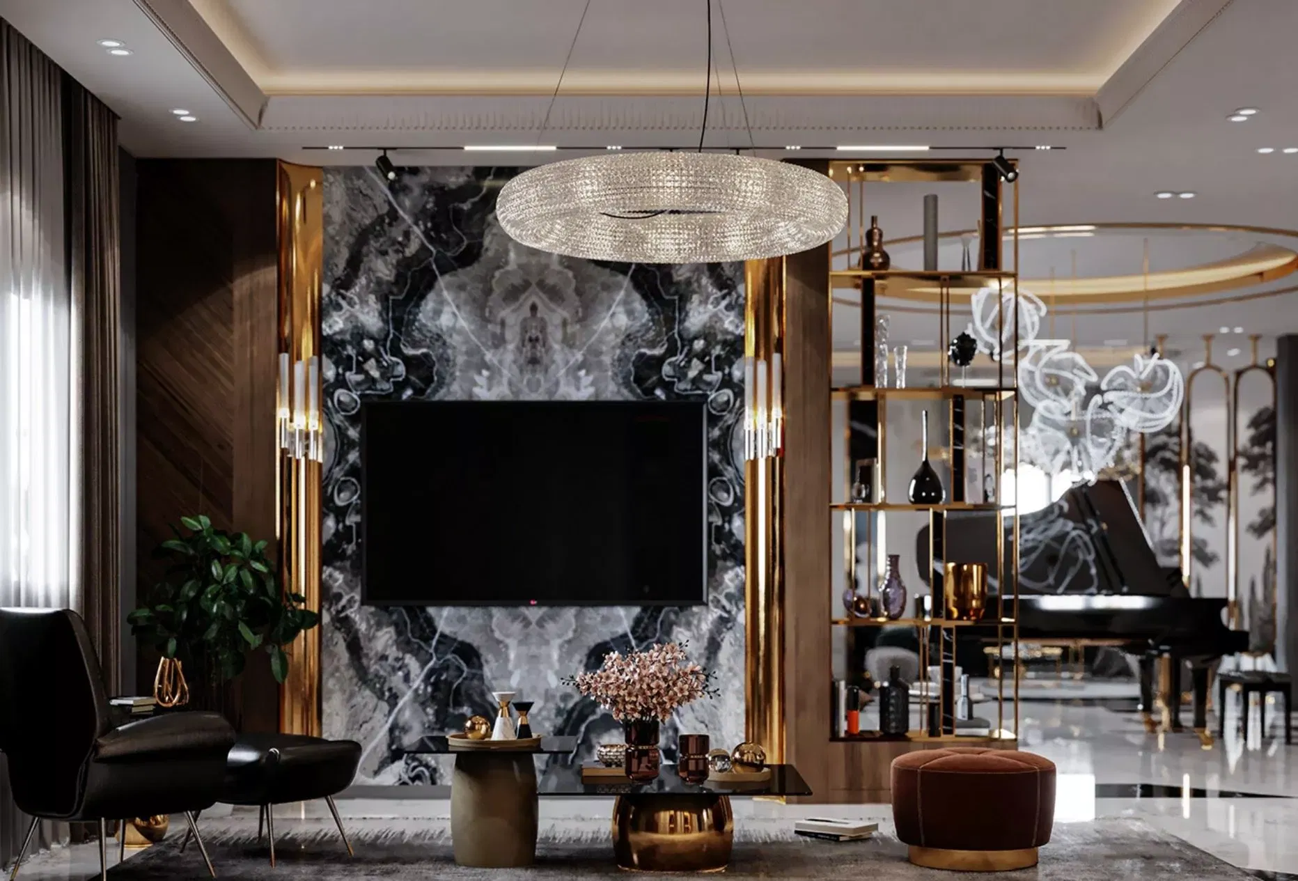 Luxury Furniture for an Elegant Living Room Interior Design