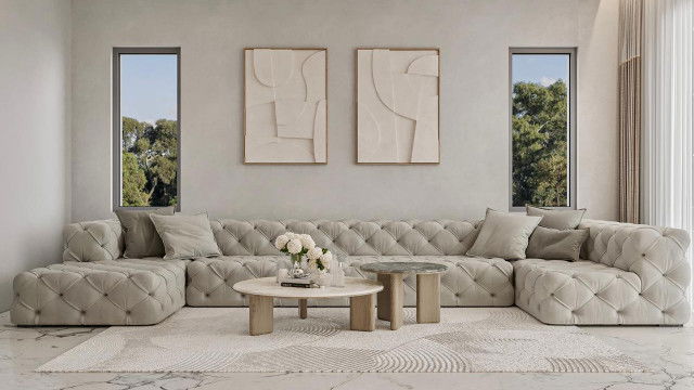 CLASSY AND CALM LIVING ROOM DESIGN