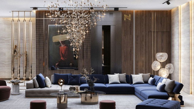 Красивая семейная гостиная в Дубае