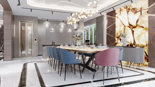 DINING ROOM INTERIOR DESIGN IN LUXURY CONCEPT