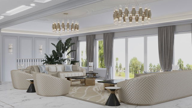 EXTRAVAGANT LIVING ROOM INTERIOR DESIGN