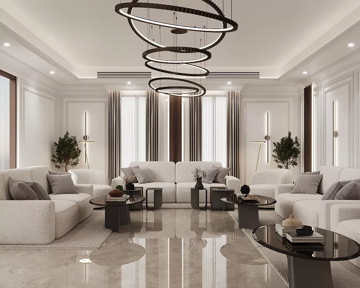 Elevating Living Room Interiors in Modern Class