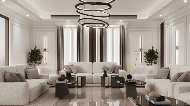 Elevating Living Room Interiors in Modern Class