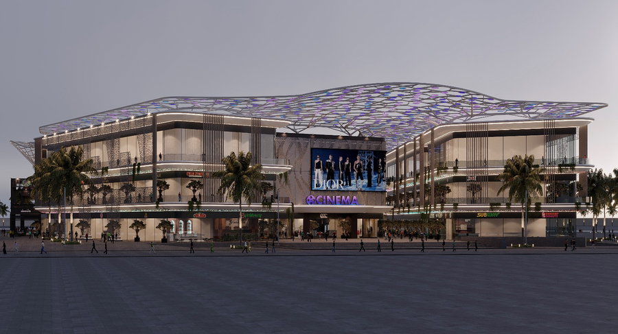 Futuristic Shopping Mall Concept
