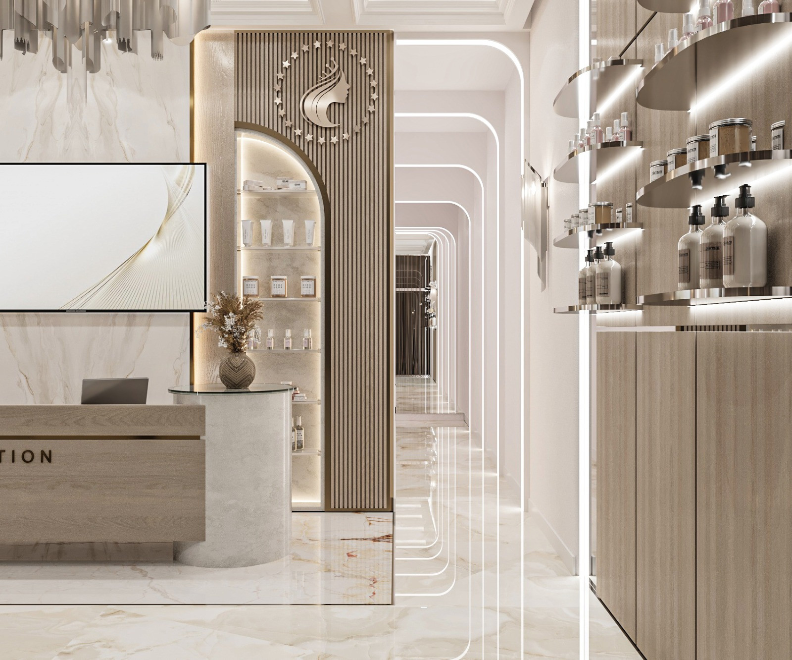 Modern Aesthetic Clinic Interior Design: Antonovich Group's Cutting-Edge Execution