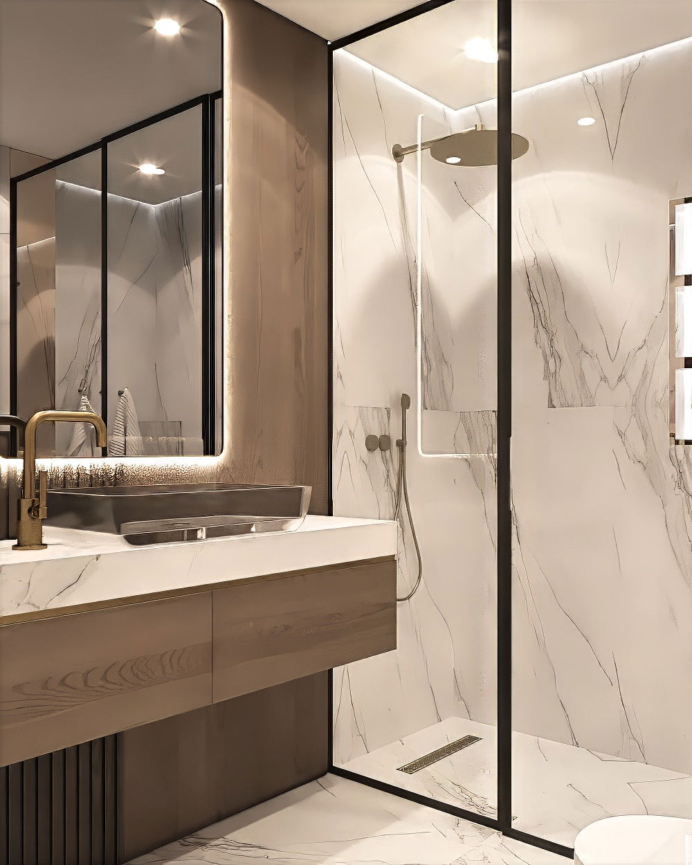 حمام عائلي أنيق