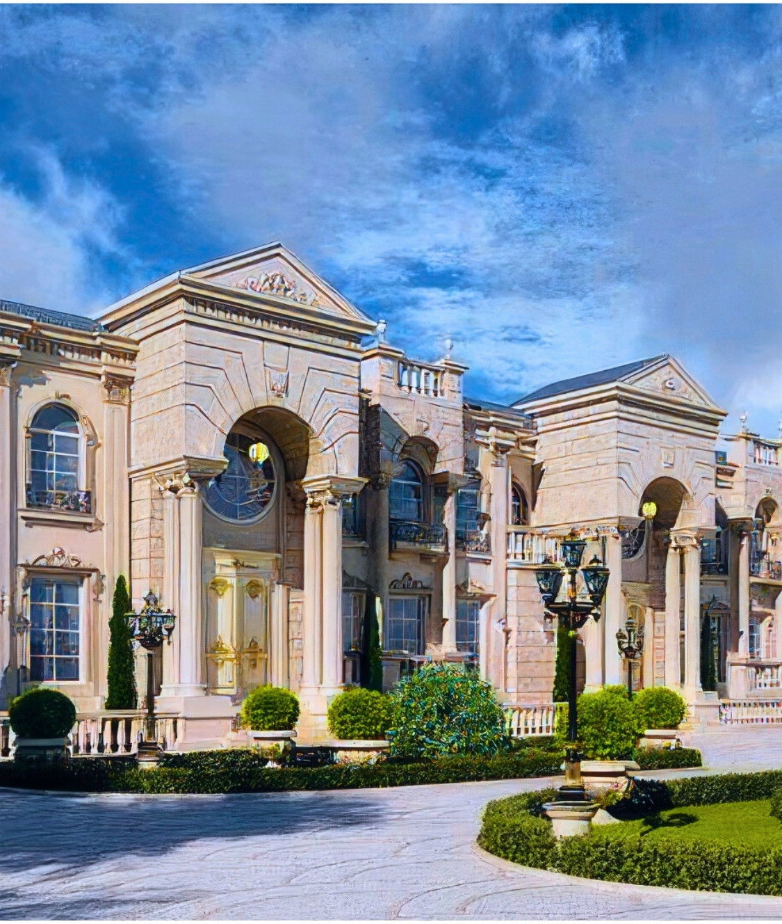 Великолепный экстерьер в ОАЭ: классика и роскошь Абу-Даби