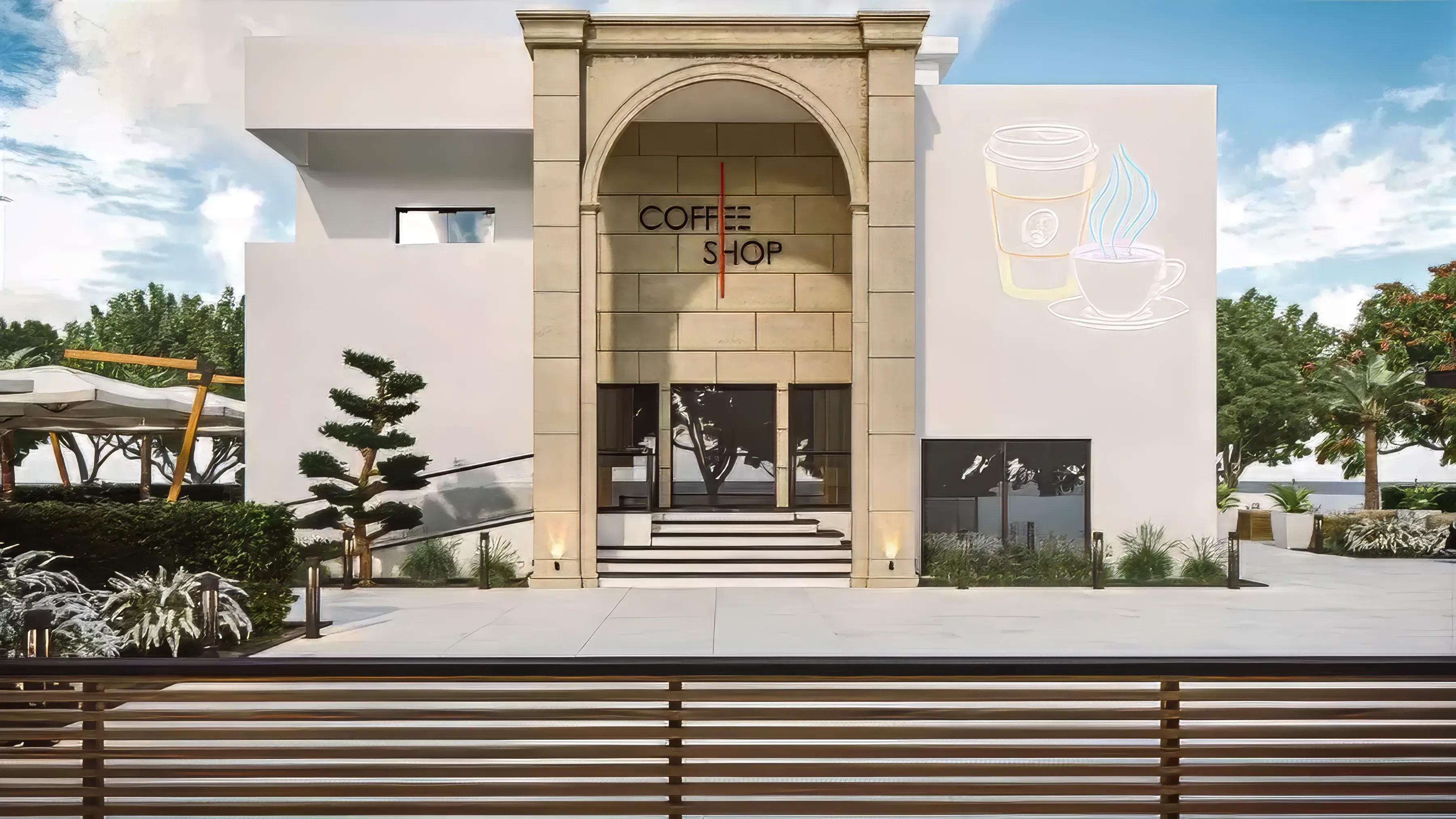Coffee shop design in Saudi Arabia