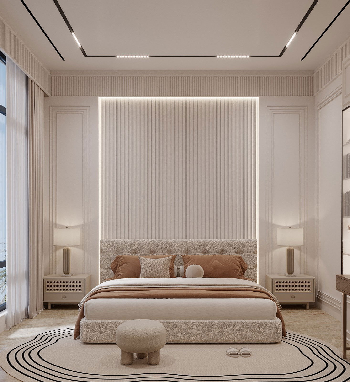 Bedroom in a Contemporary style
