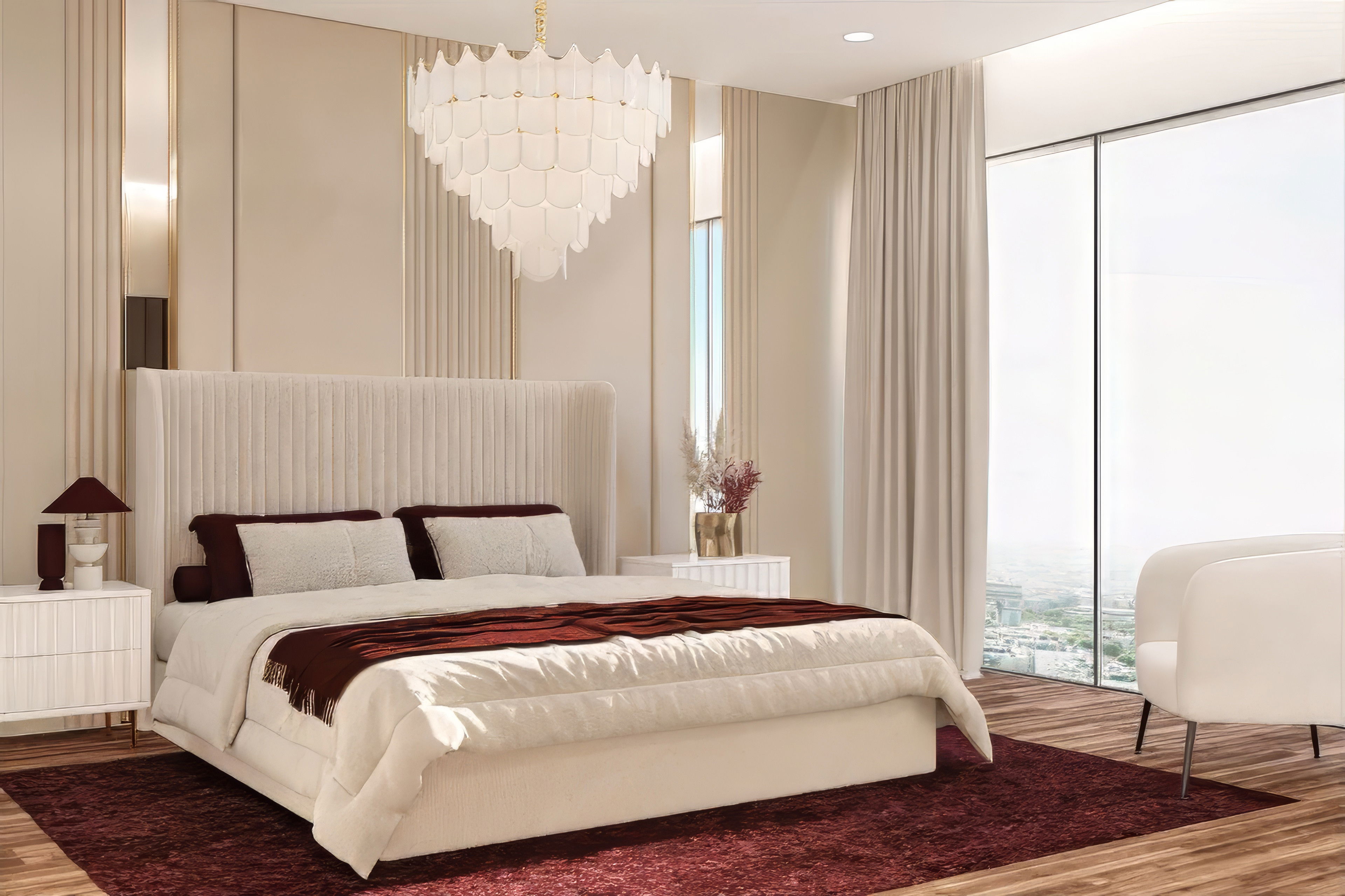 Bedroom design. Silk Chocolate