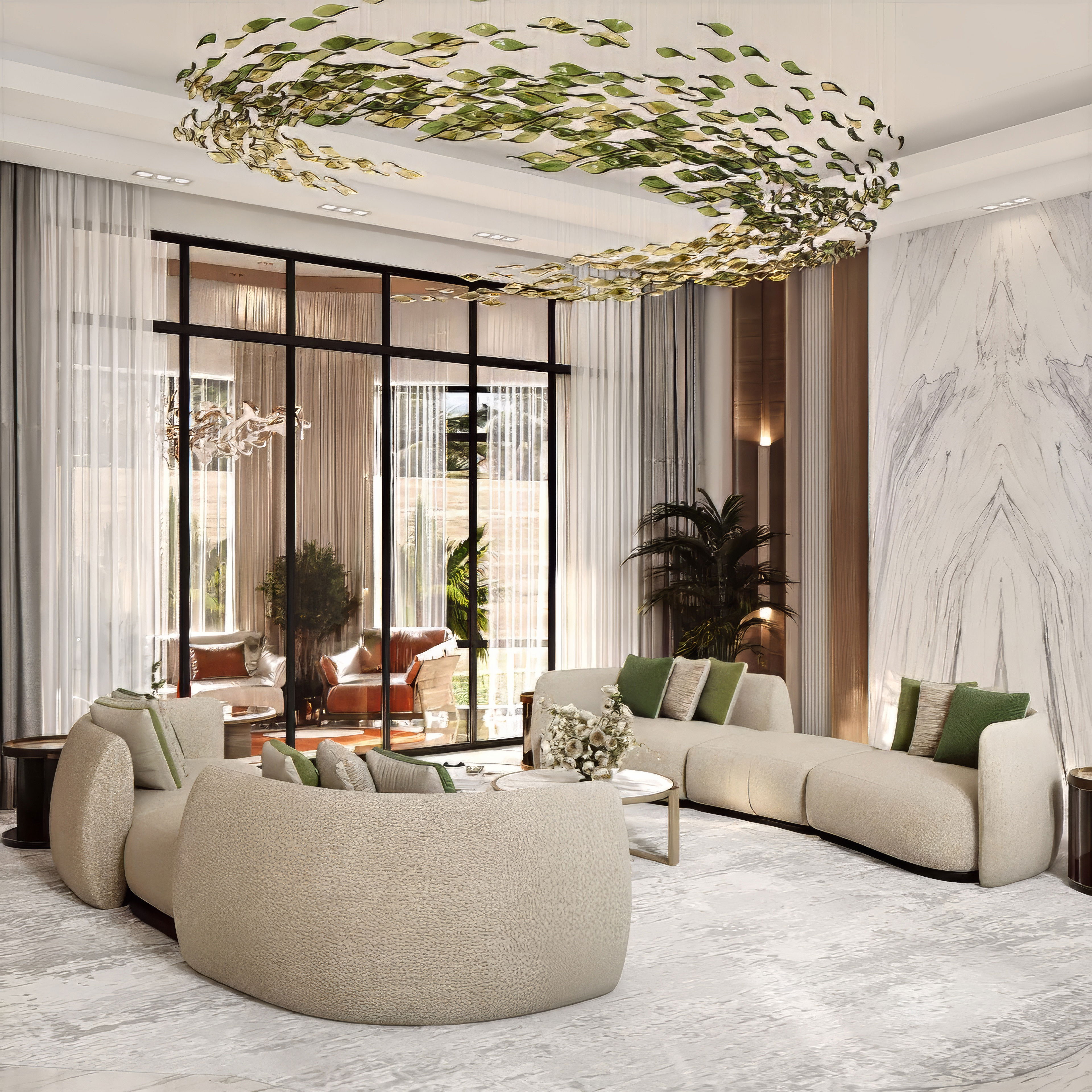 Дизайн роскошной гостиной