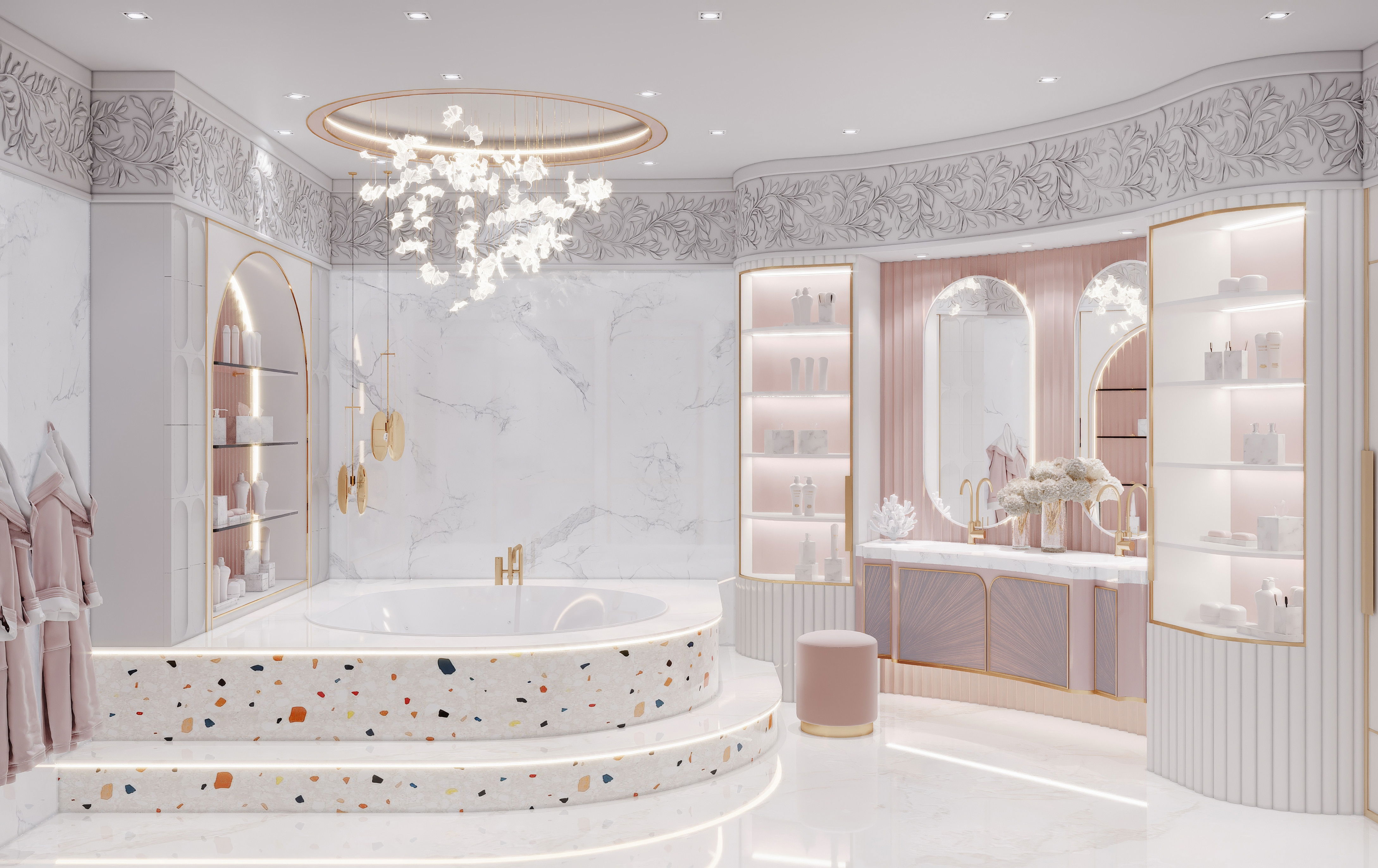 تصميمات حمامات مذهله في لوس انجلوس