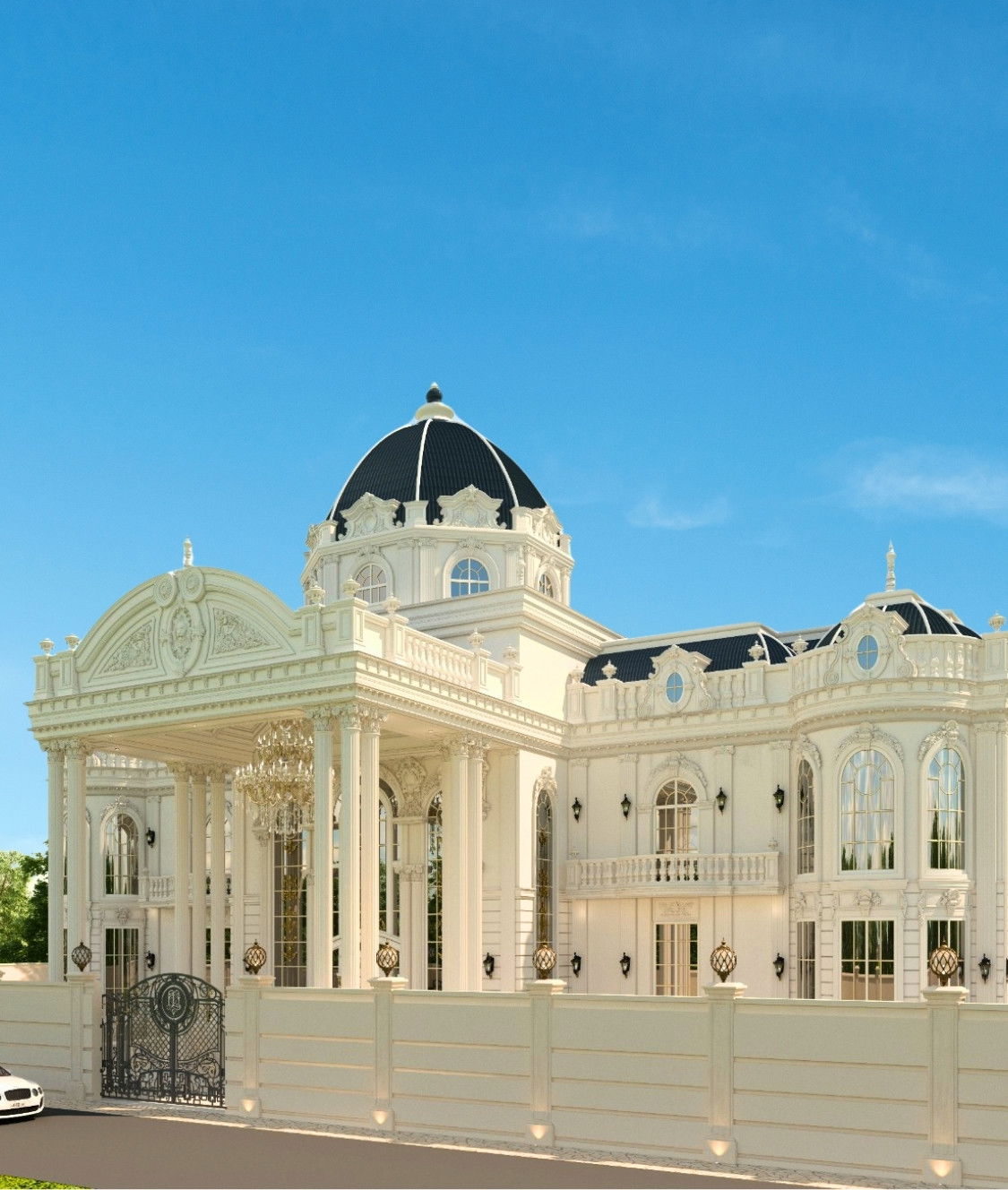 Экстерьер виллы в Катаре: архитектура и ландшафт премиум-класса