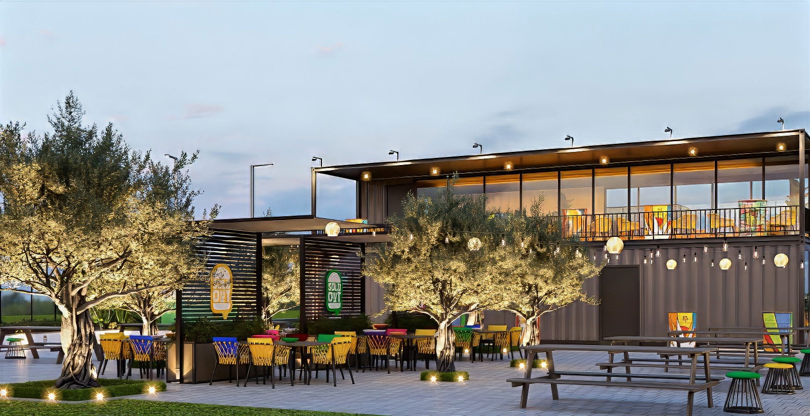 Restaurant exterior design