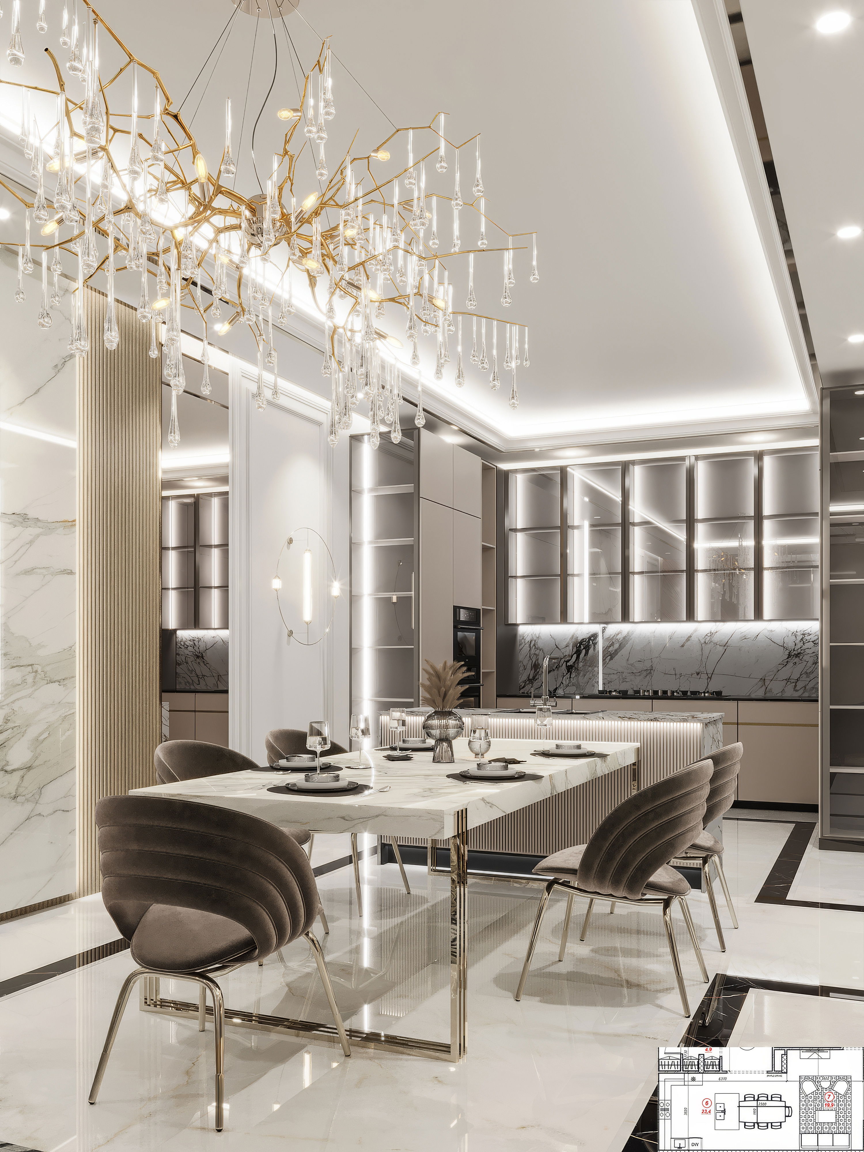 Contemporary Luxury Kitchen Design