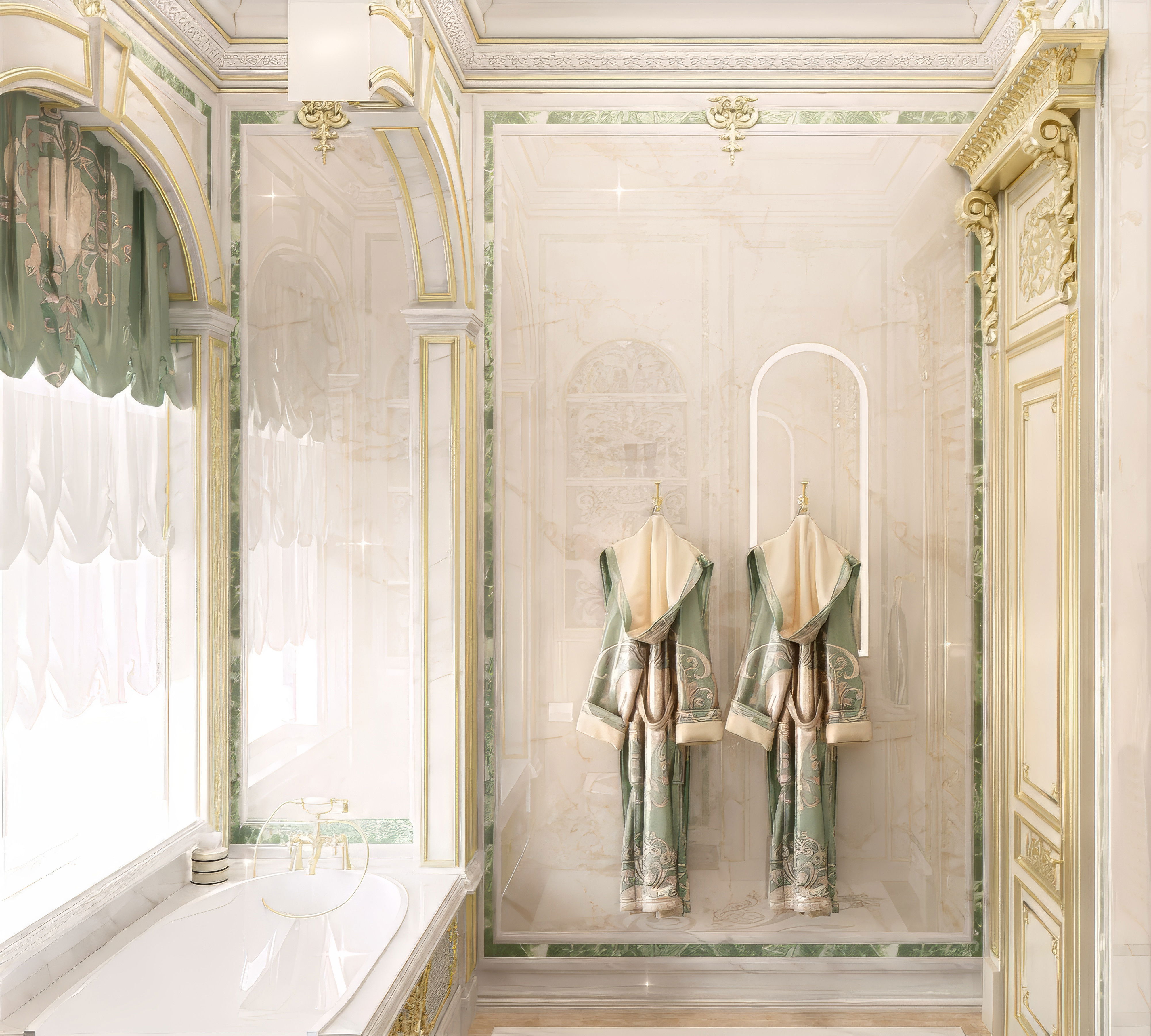 فكرة تصميم الحمام الأنيق