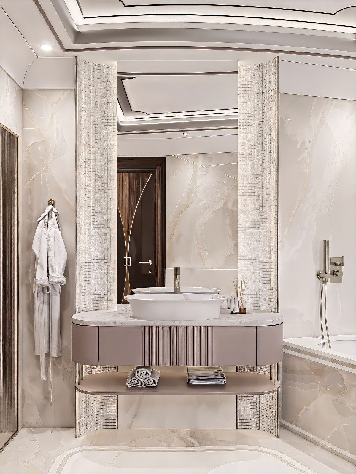 Modern exclusive bathroom