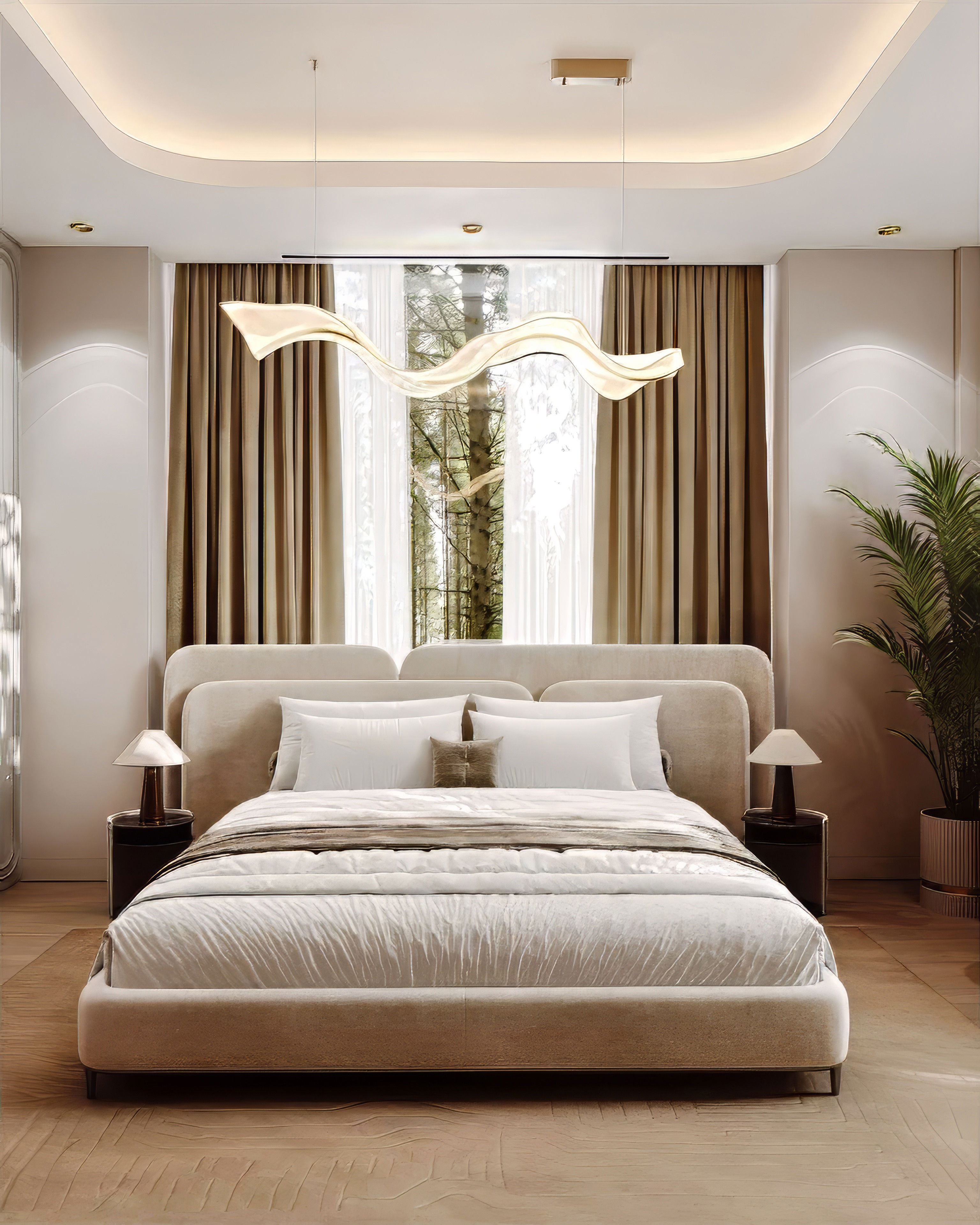 Apartment bedroom interior solutions