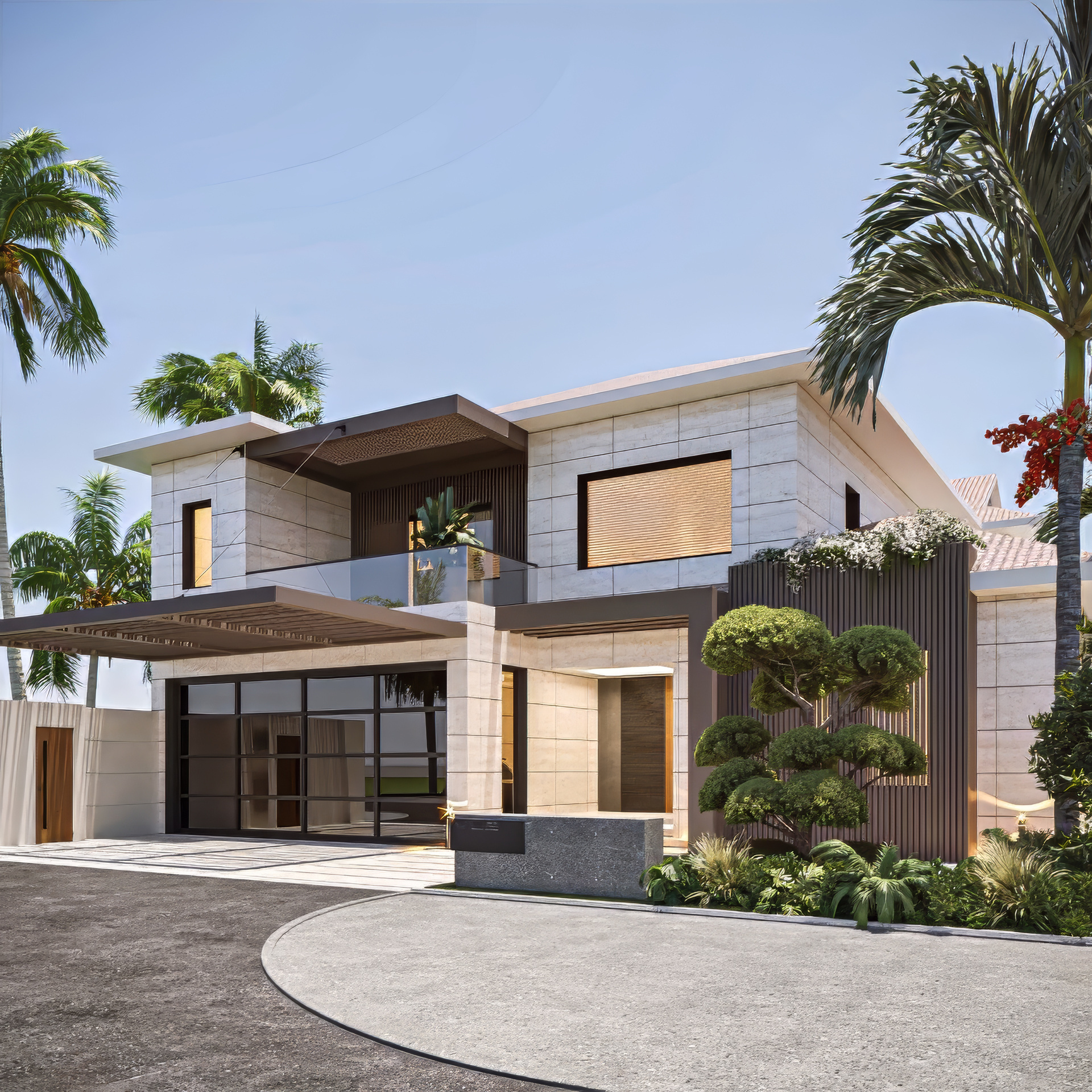 Palm Jumeirah Modern Renovation Exteriors
