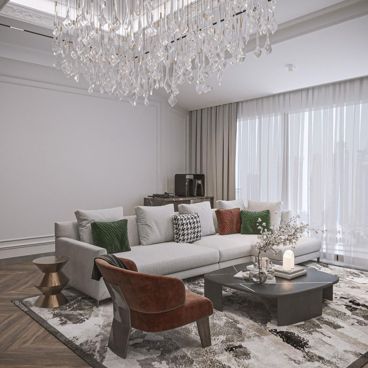 Просторная семейная гостиная: идеи интерьера