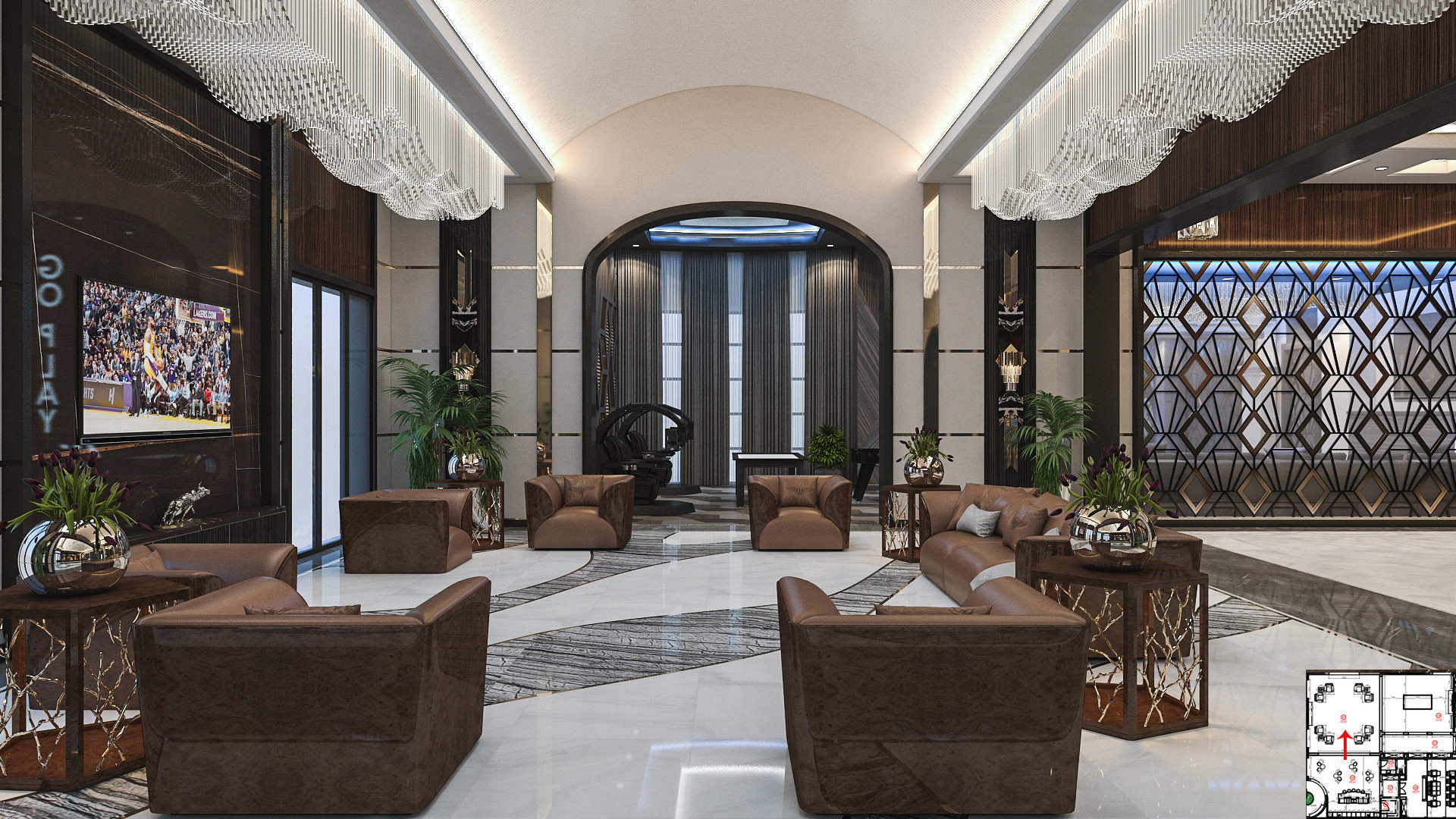 Luxury Sitting Arrangement for an Apartment