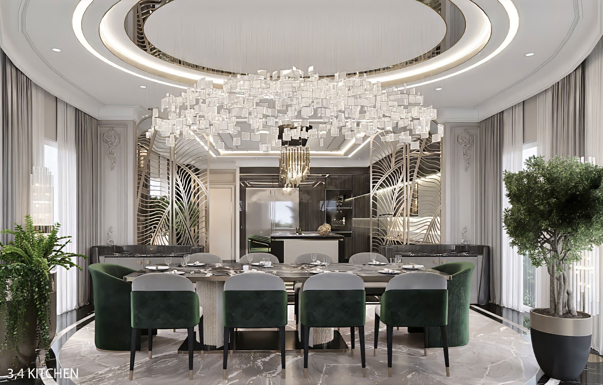 Small dining area interior