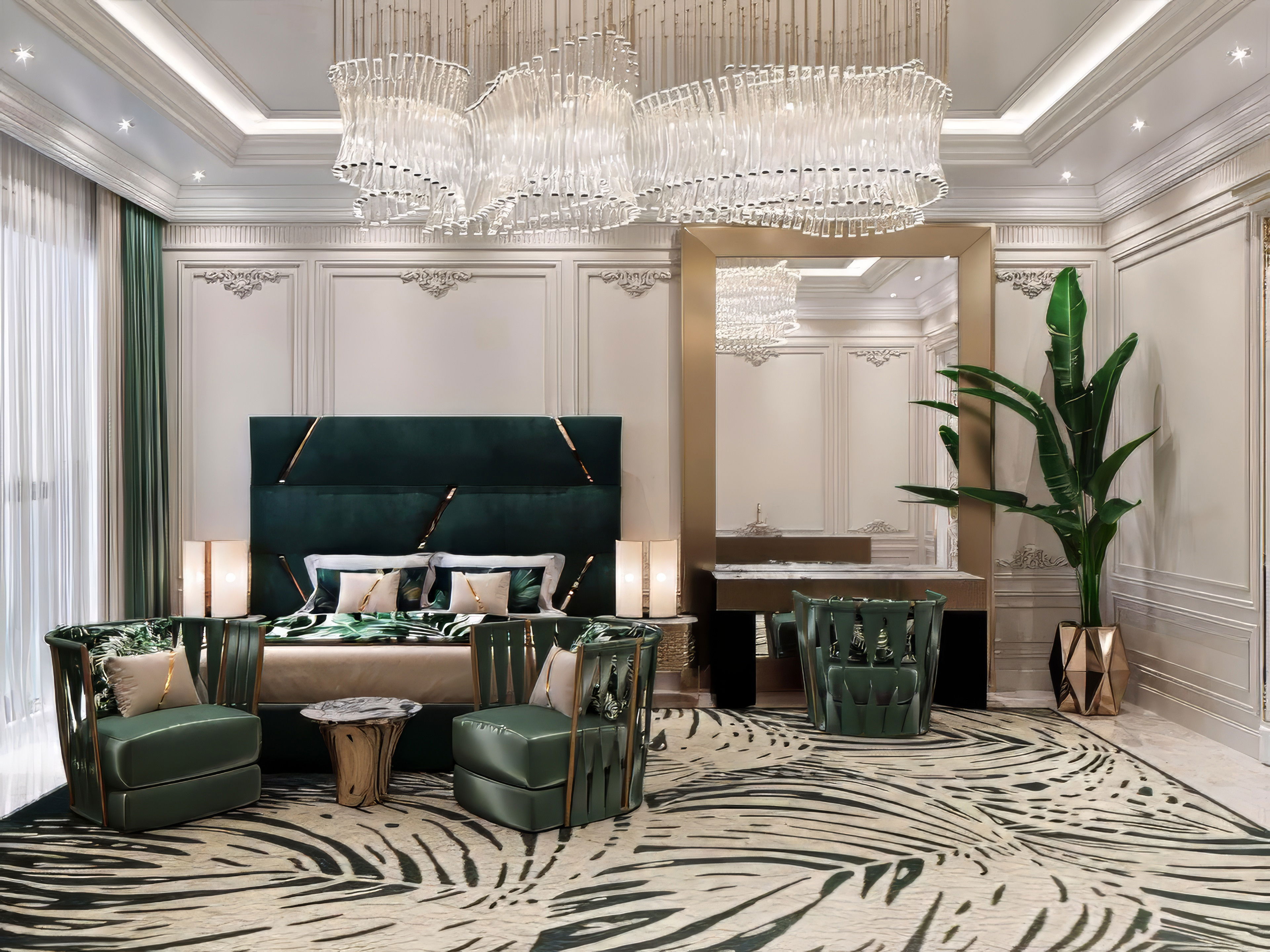 Exquisite Dainty Bedroom interior design