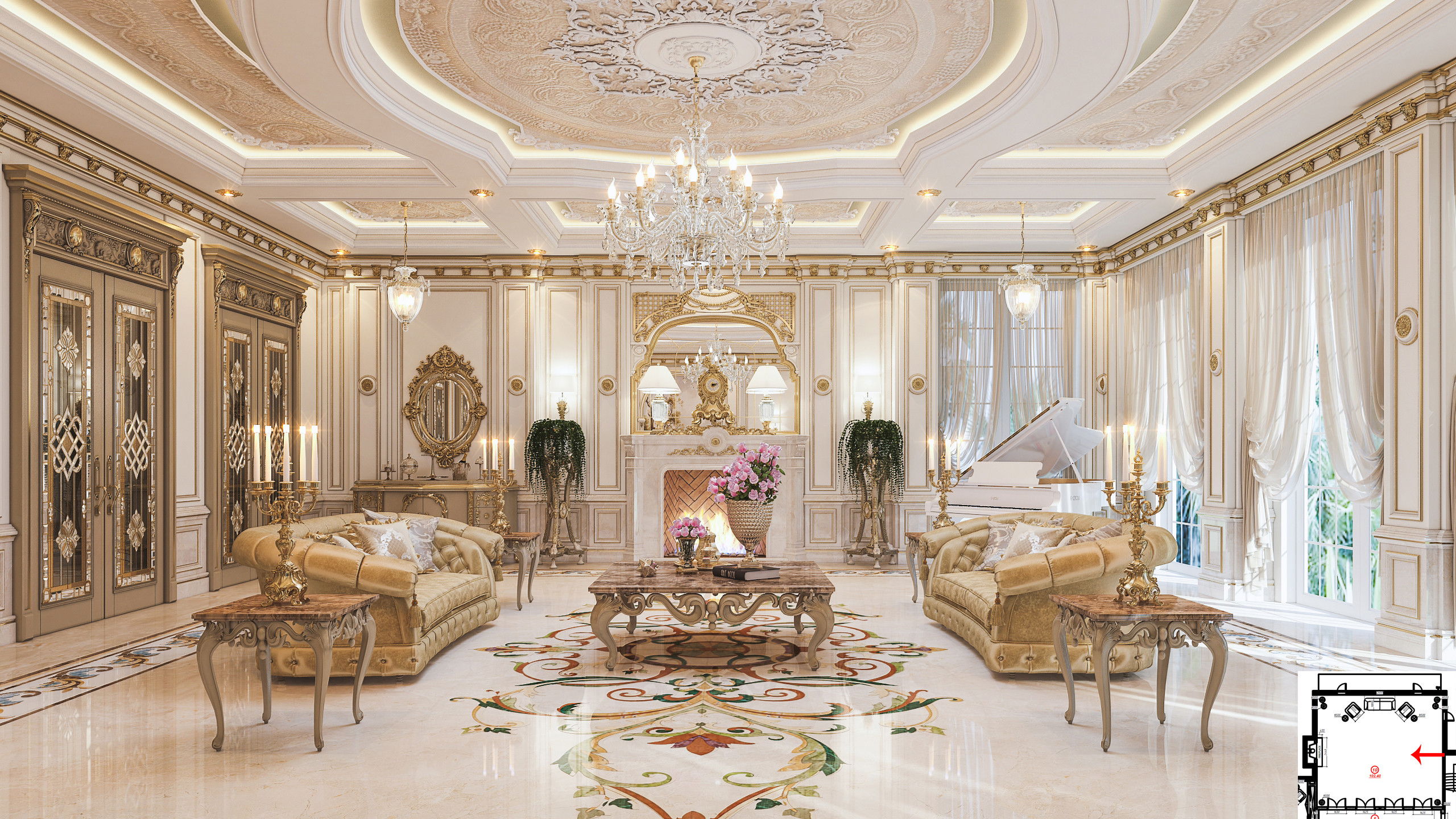 Элегантные концепции дизайна семейной гостиной