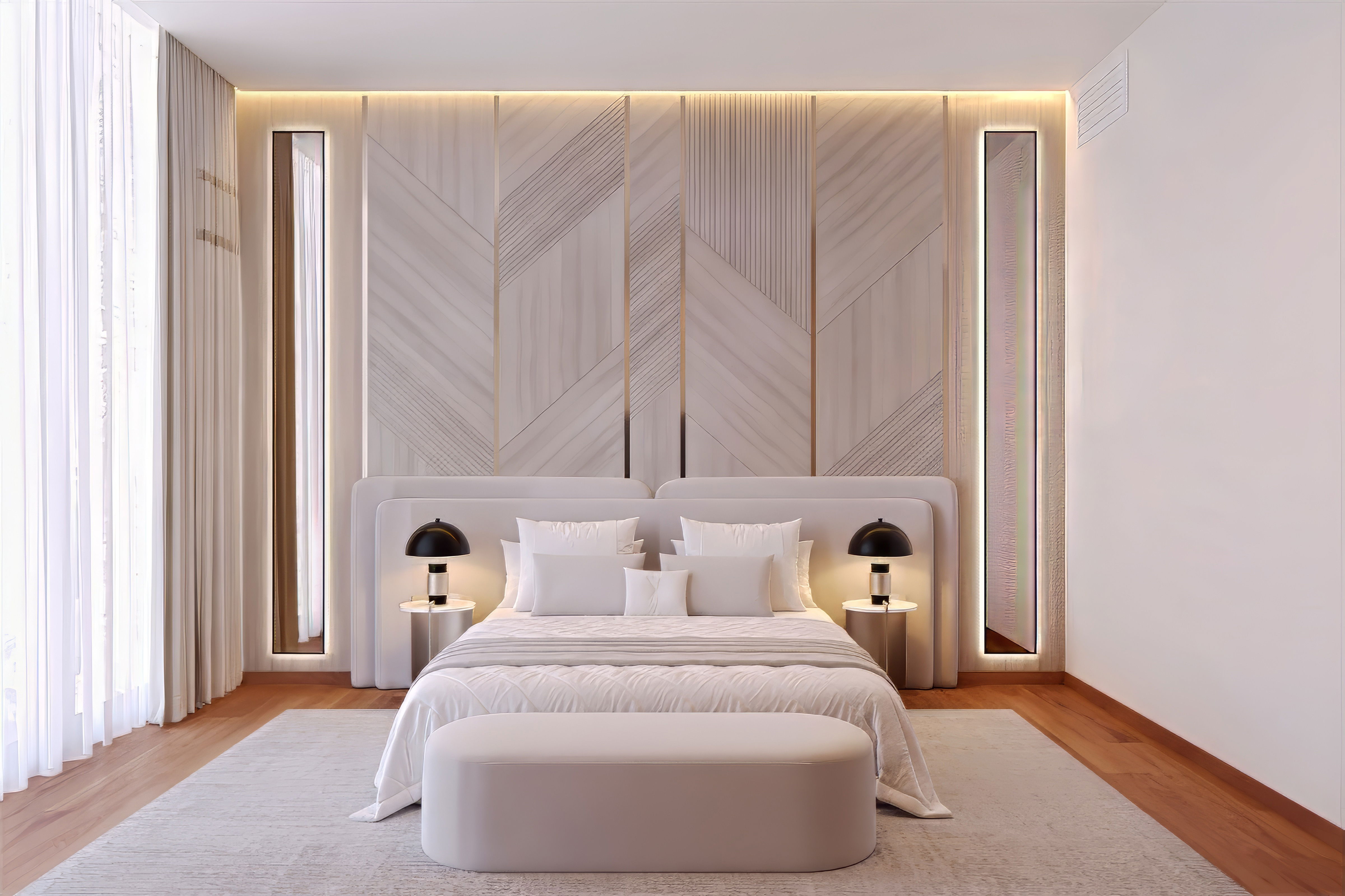 Stylish Bedroom Design For An Amazing Villa