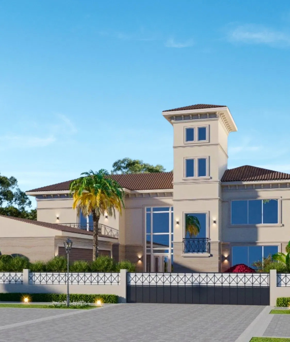 Вилла Dubai Land — реконструкция экстерьера и ландшафта