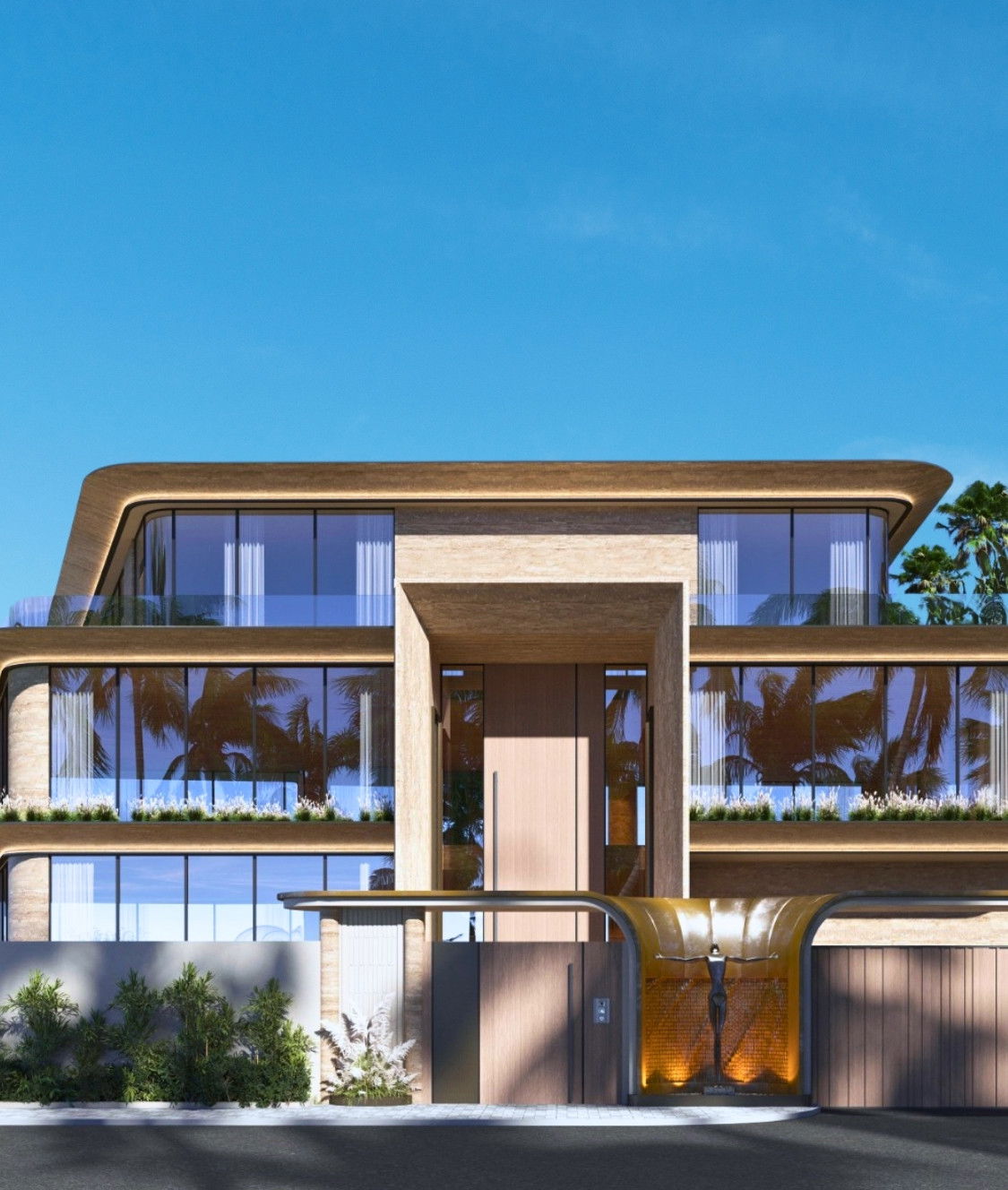 Красивый дизайн экстерьера дома