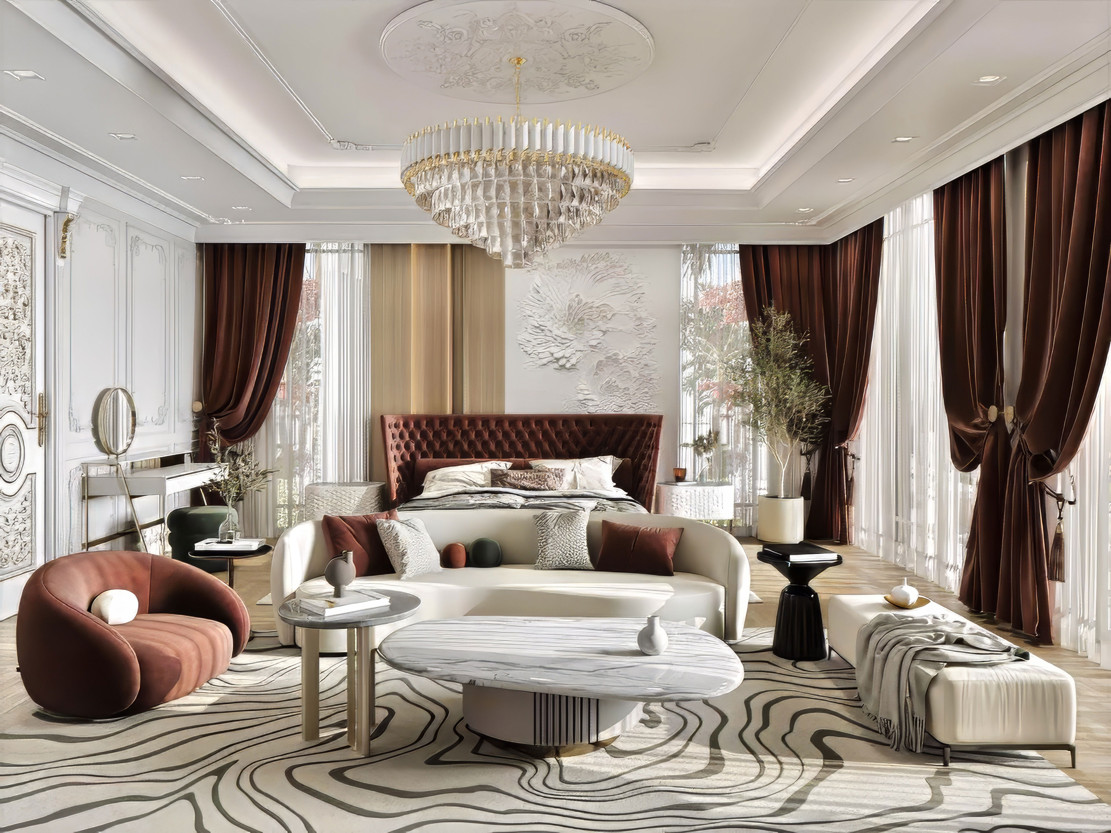 Modern Oriental Design Bedroom