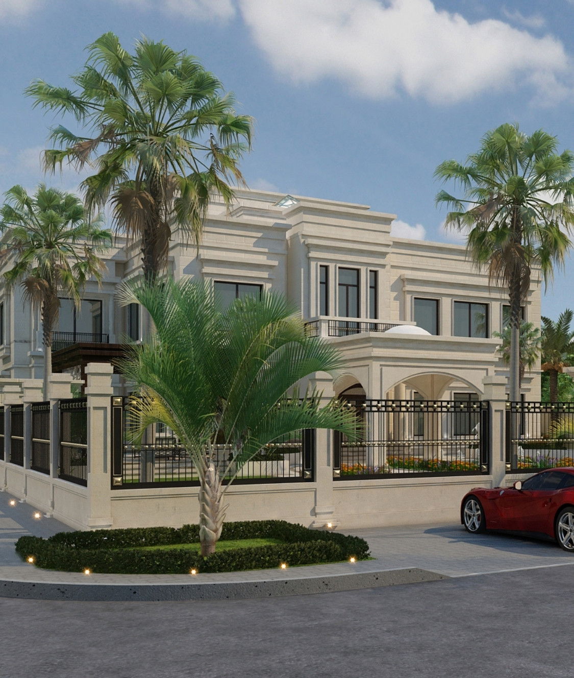 Дизайн экстерьера и фасадов вилл в Дубае