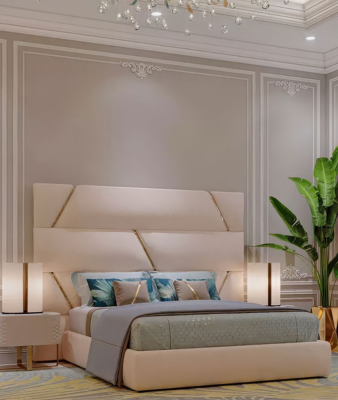 Elegant Bedroom Interior Decorating