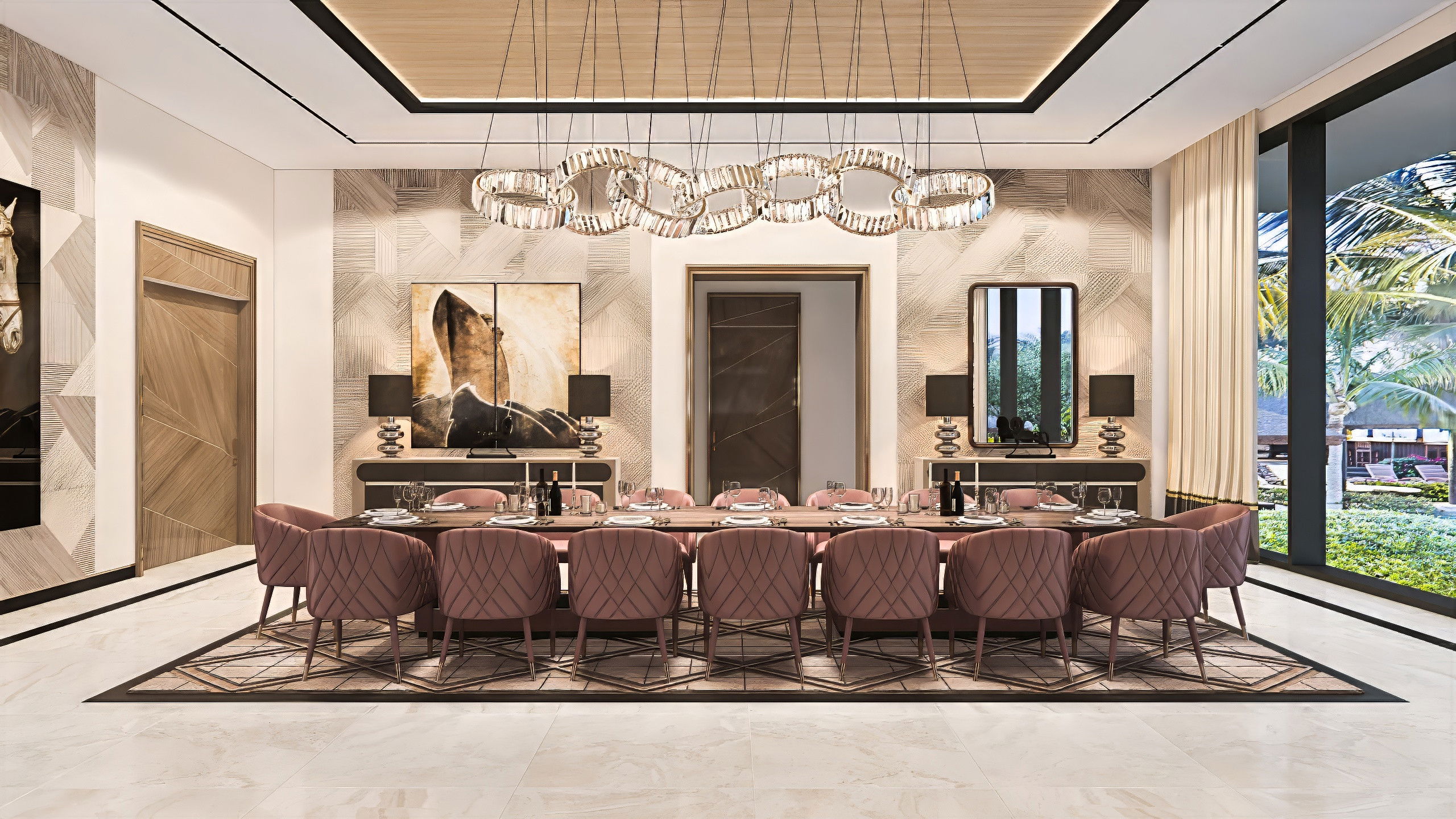 Classic luxury dining room