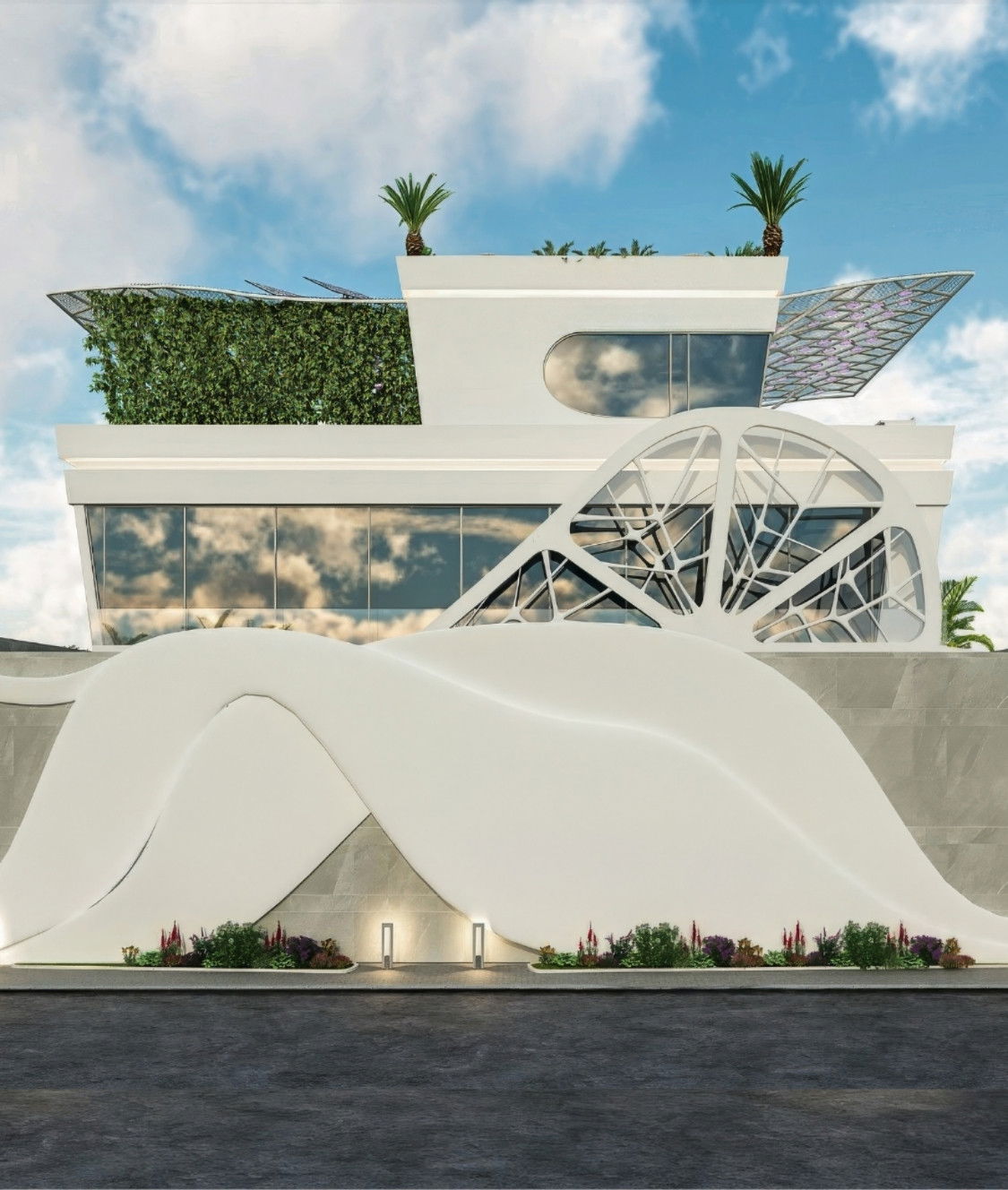 Современный дизайн экстерьера в ОАЭ