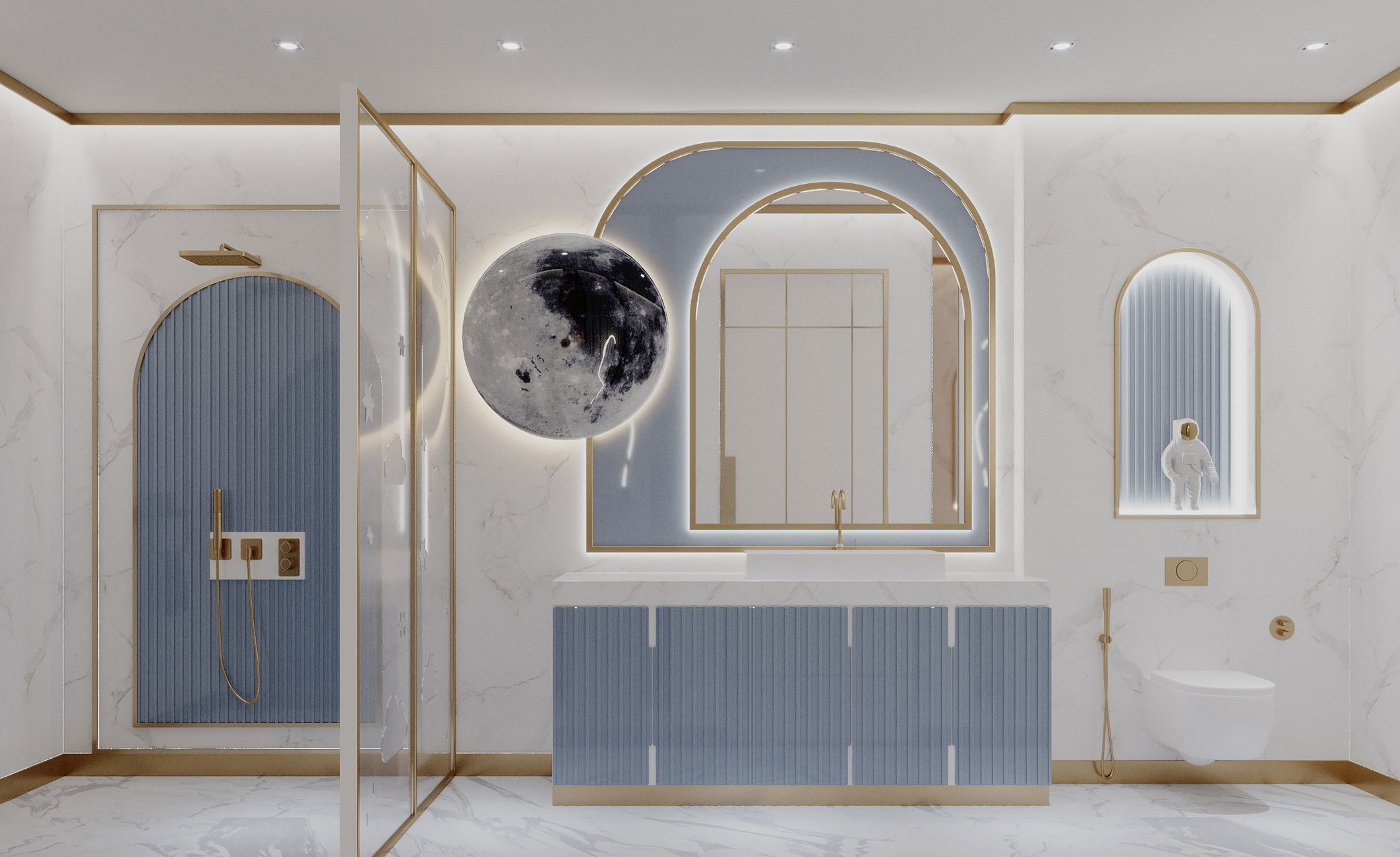 تصميم حمام حصري