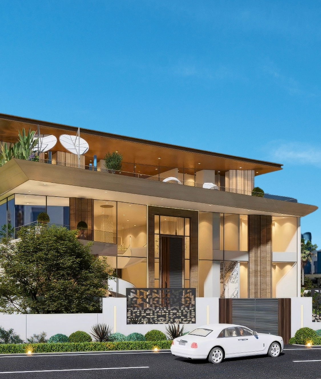 Полное исполнение строительно-ландшафтных работ для виллы BULGARI в Jumeirah Bay, Дубай