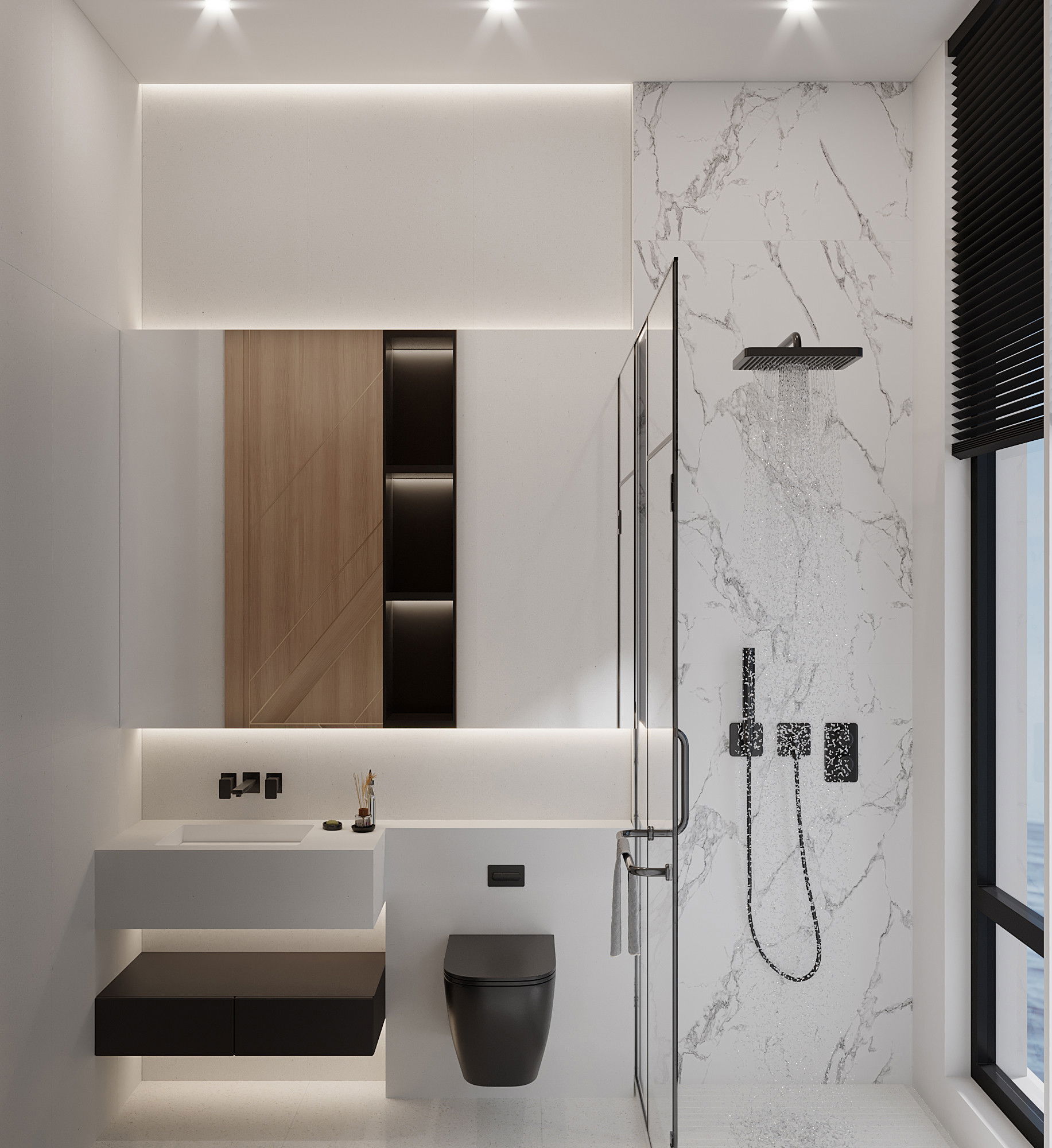 التصميم الداخلي للحمام الشيك