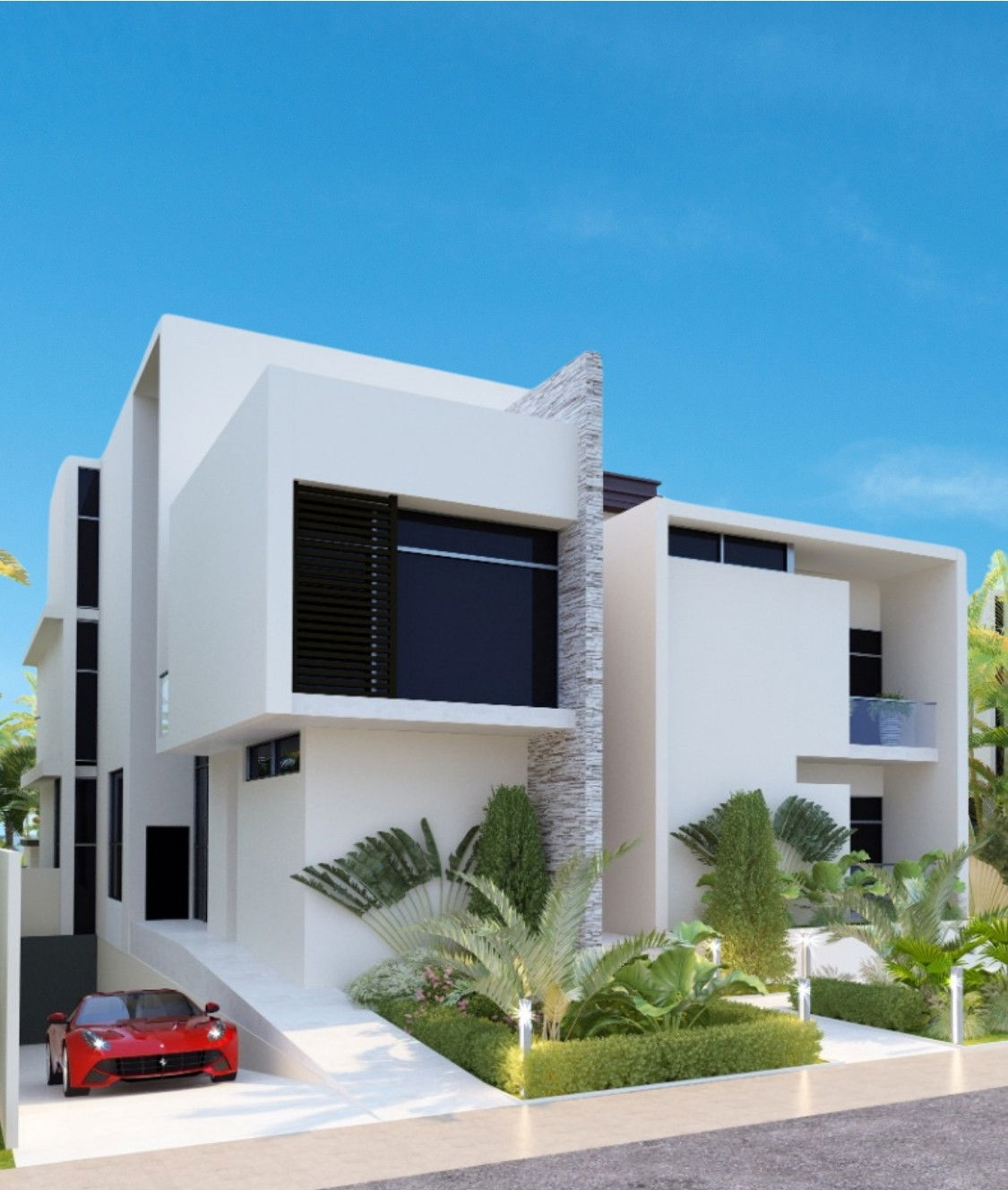 Ландшафтный дизайн виллы Golf Hills — экстерьер и благоустройство