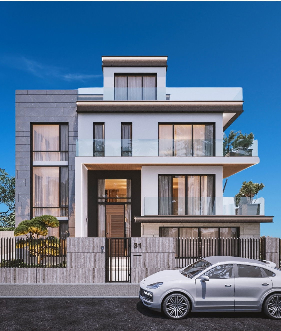 Современный дизайн экстерьера в ОАЭ