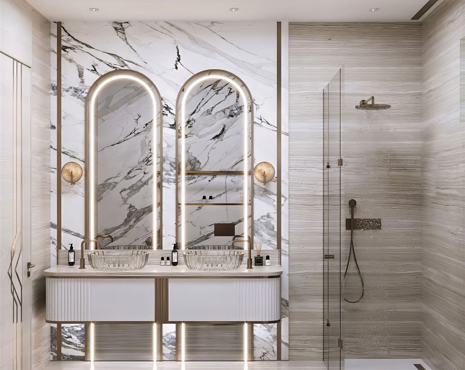 حمام أنيق حديث