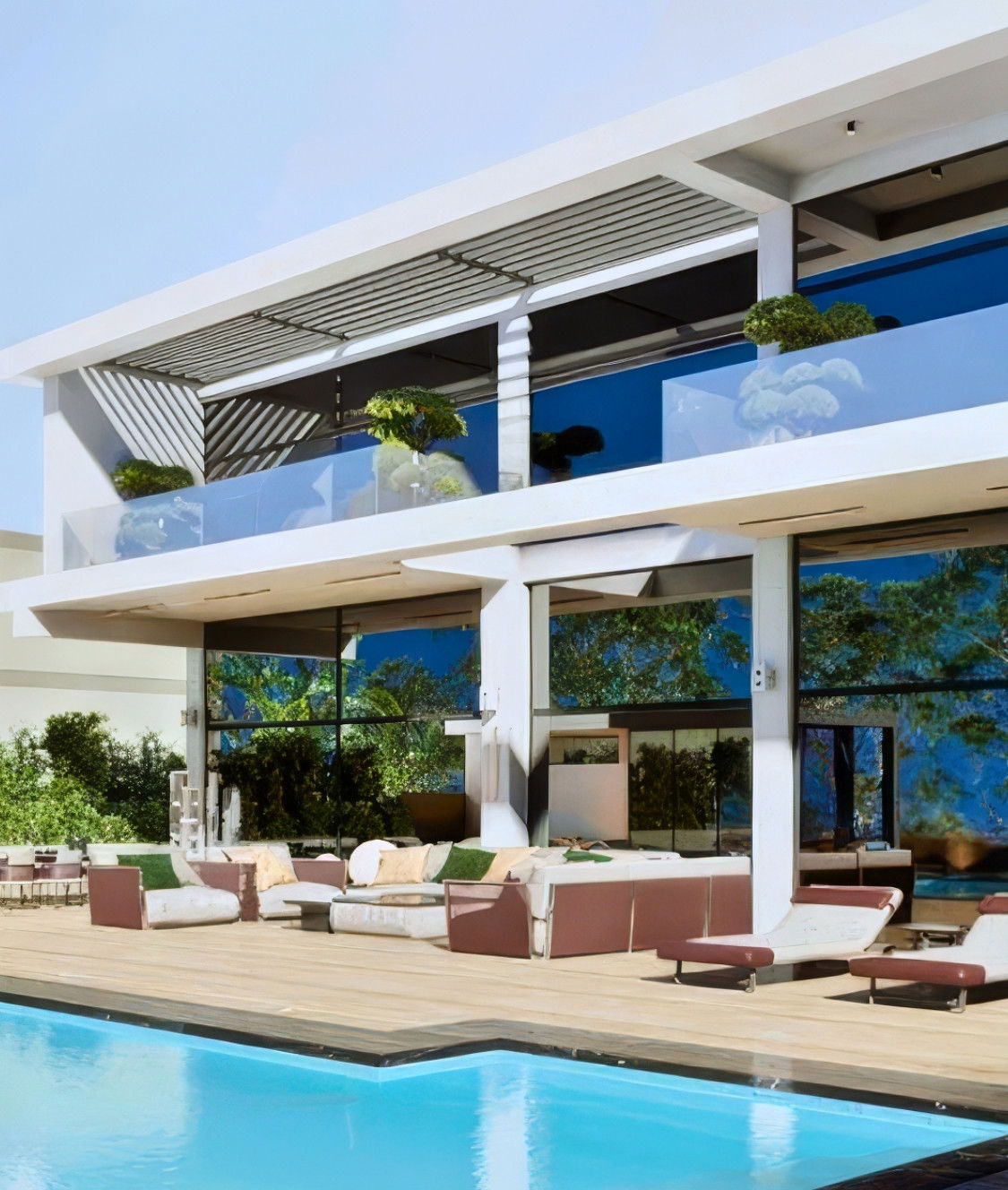 Экстерьер виллы в Нигерии — современный дизайн