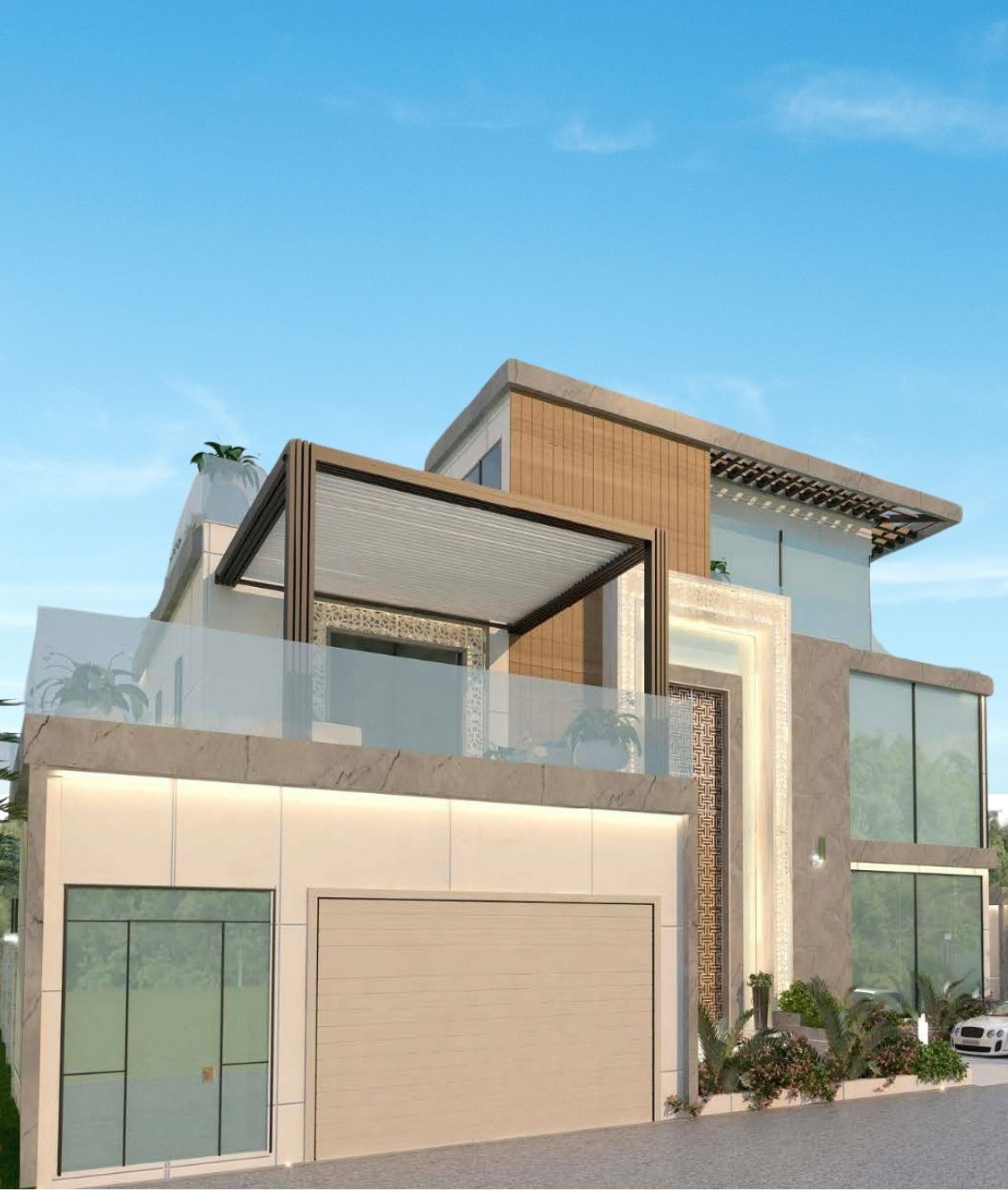 Современный экстерьер отеля — Антонович Дизайн