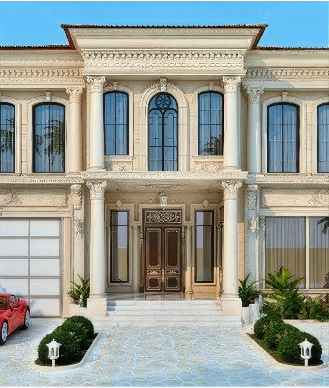 Впечатляющий дизайн фасада