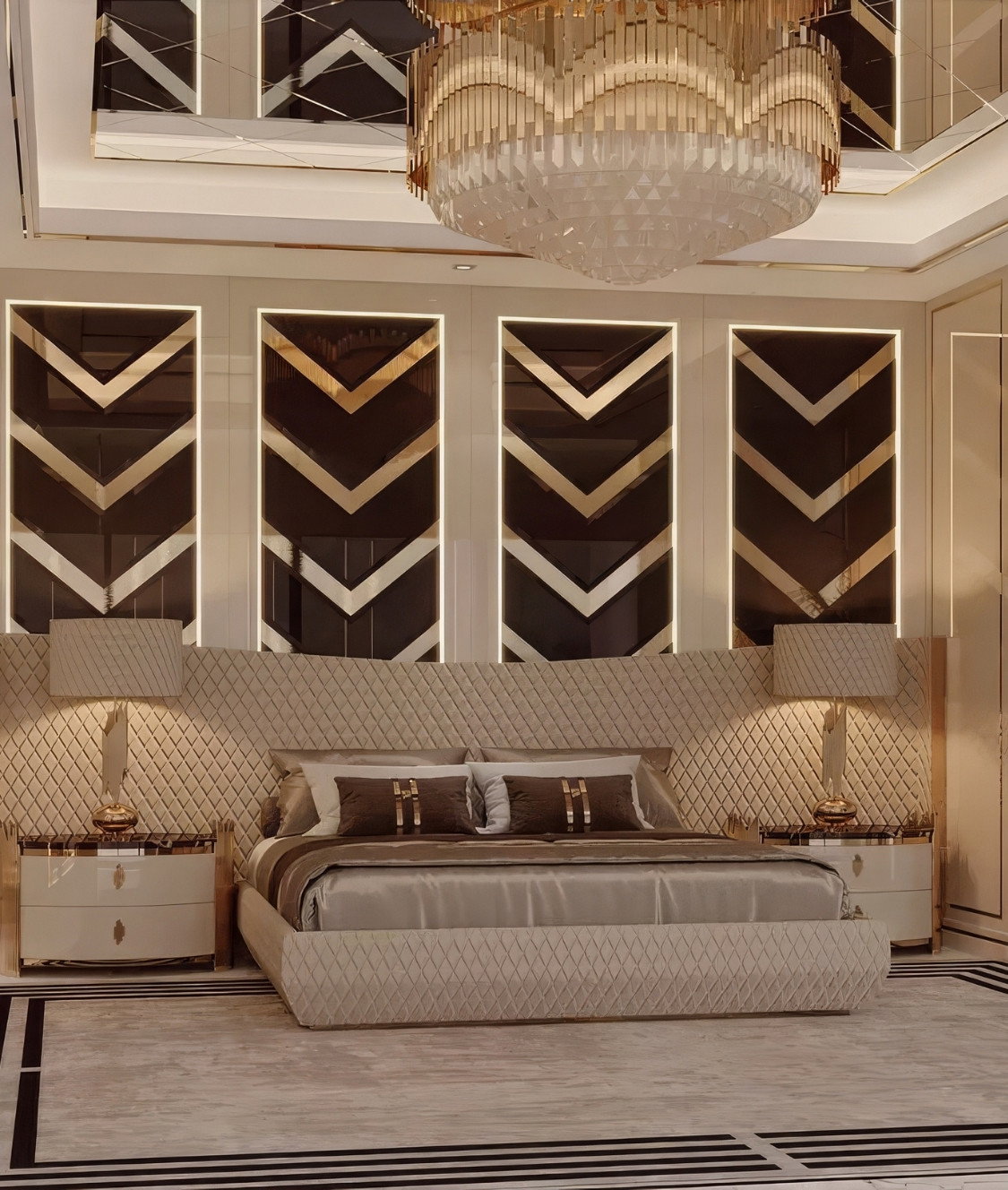LUXURY-MODERN BEDROOM INTERIOR DESIGN IN DUBAI