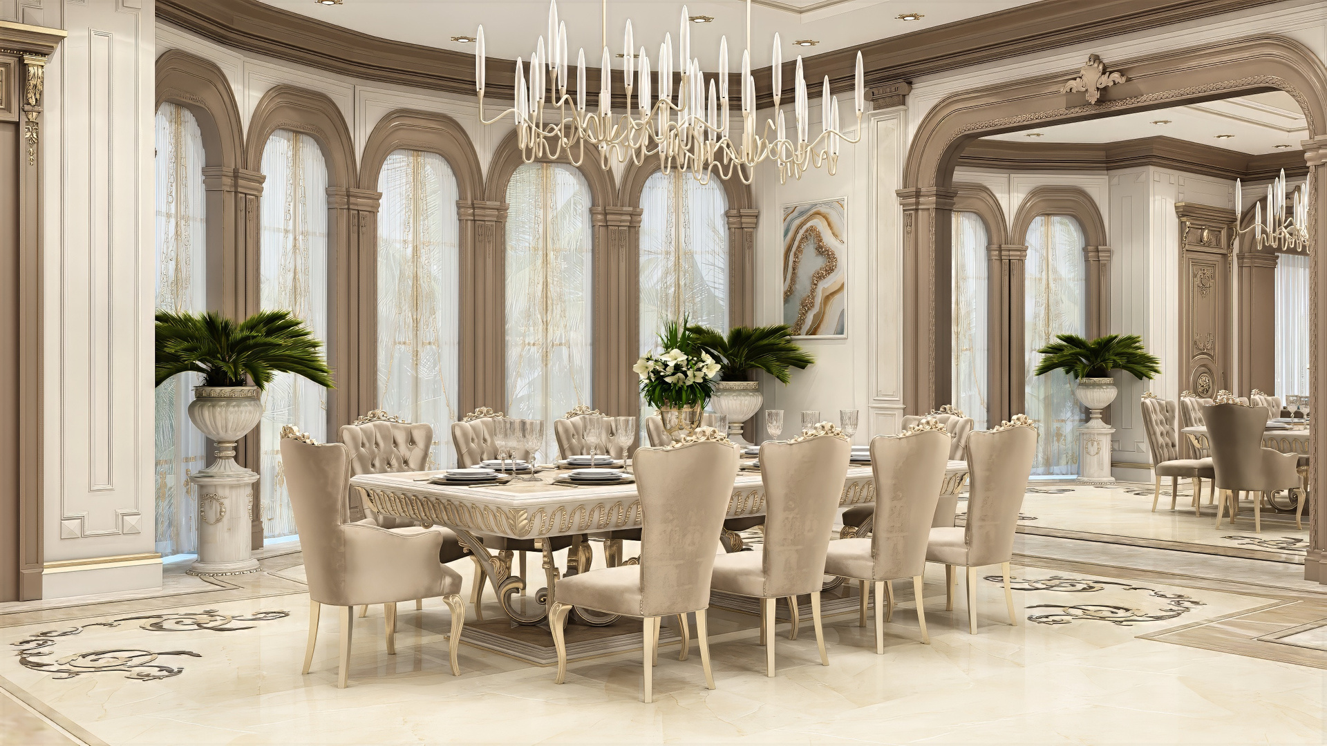 تصميم غرفة طعام مريحة