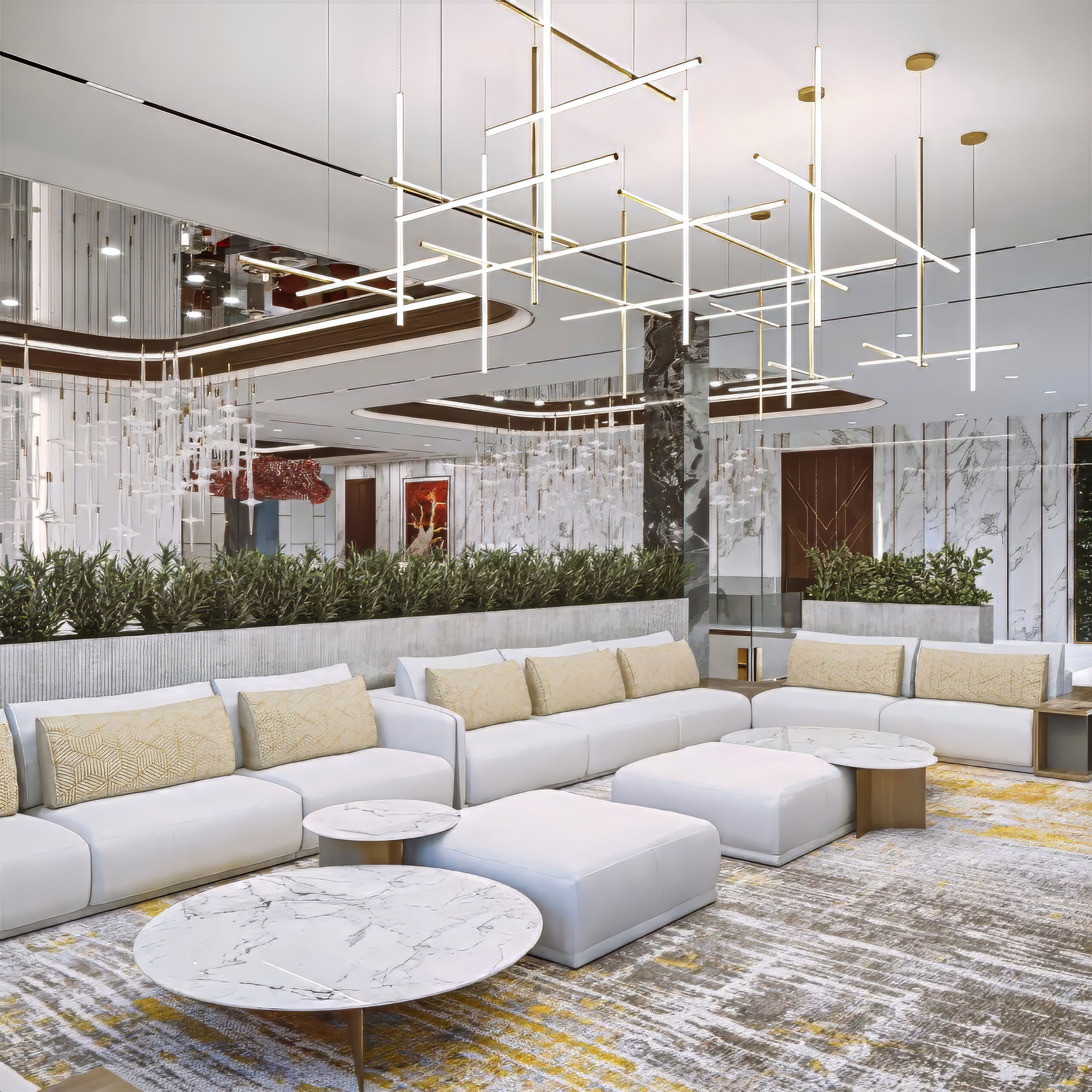 Шикарная семейная гостиная для роскошной виллы