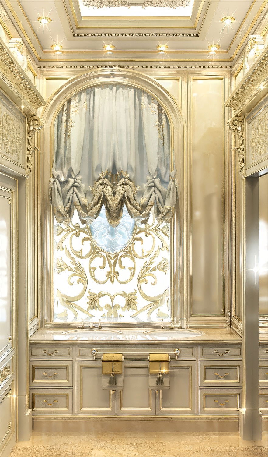 فكرة رائعة لتصميم الحمام